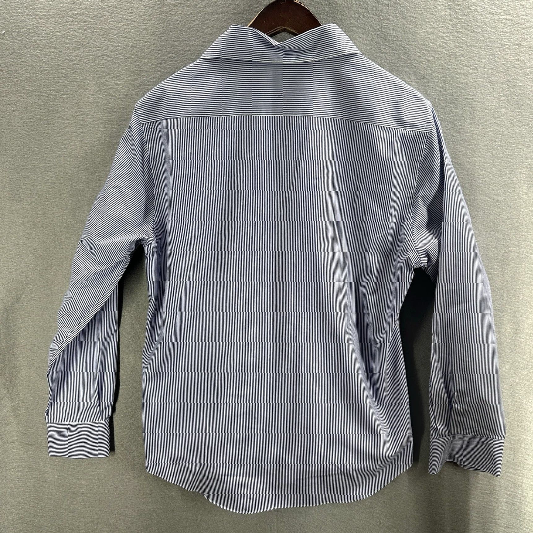 Suitsupply Suitsupply Shirt Men's Small Blue Striped Egyptian Cotton Extra Slim Fit Preppy Size US S / EU 44-46 / 1 - 5 Thumbnail