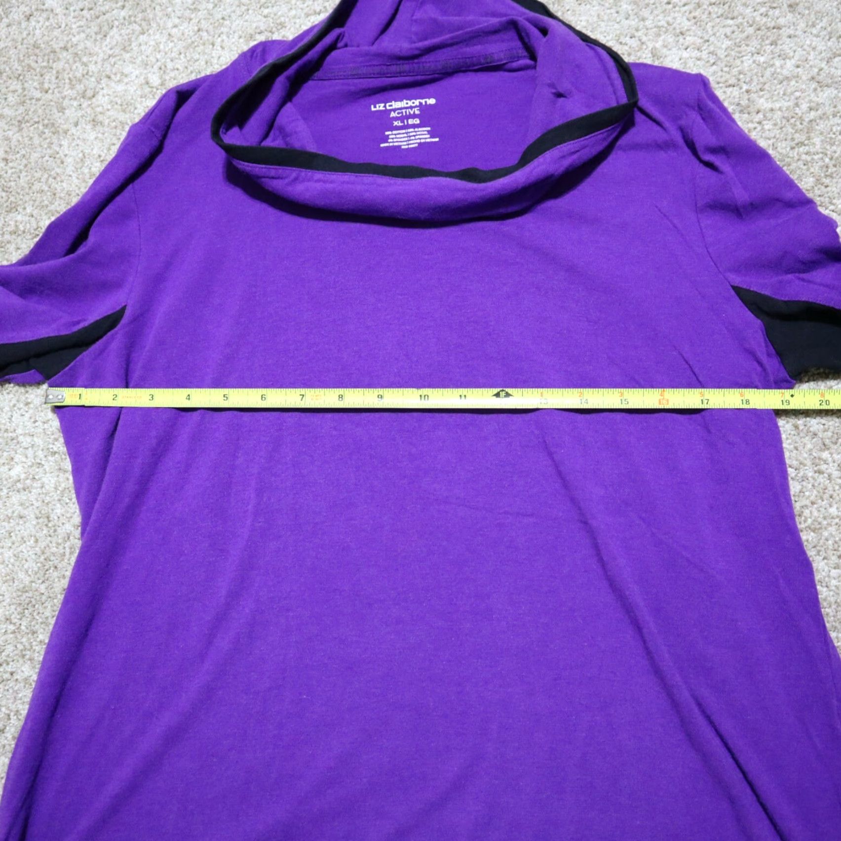 Liz Claiborne Liz Claiborne Shirt Women XL Purple Lightweight Turtle Neck Coat? Size XL / US 12-14 / IT 48-50 - 4 Thumbnail