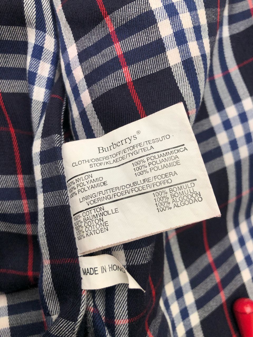 Burberry × Vintage Vintage 80s Burberrys Nova Check Red Jacket Size US L / EU 52-54 / 3 - 5 Thumbnail