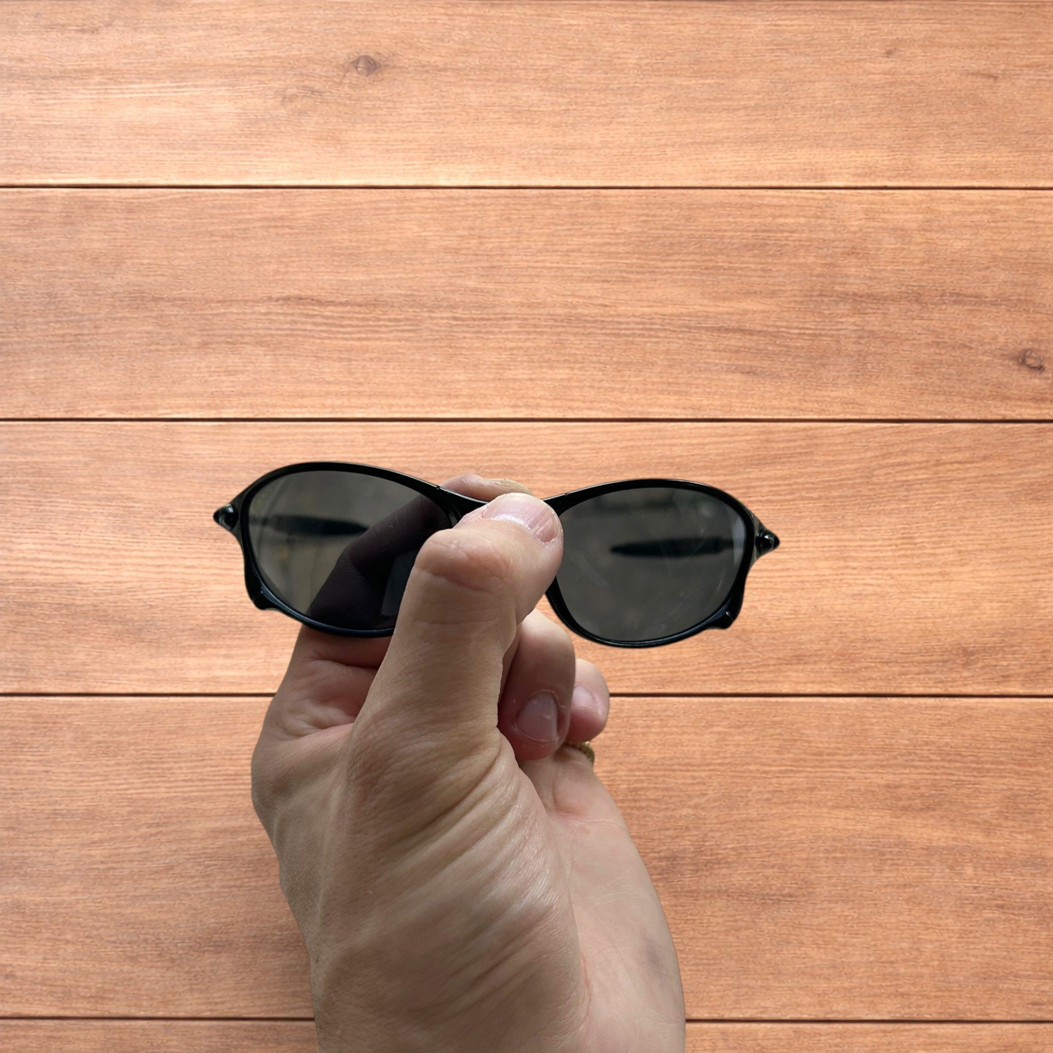 Japanese Brand Insane metal frame sunglasses in black with black lens. Size ONE SIZE - 6 Thumbnail
