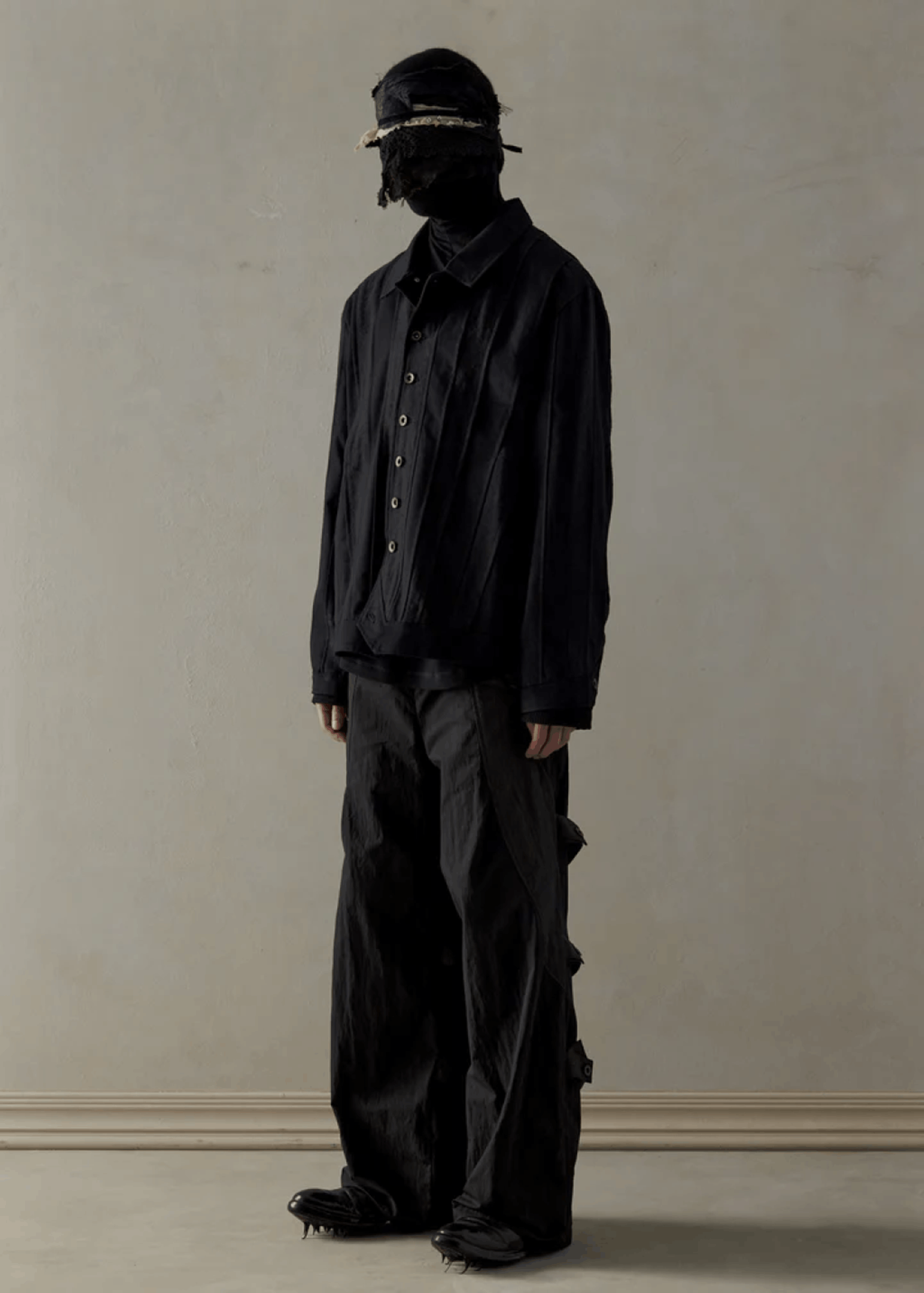 Professor.E Professor.E 23FW - Infiniti Pleats Coach JKT - Black Size US M / EU 48-50 / 2 - 6 Thumbnail