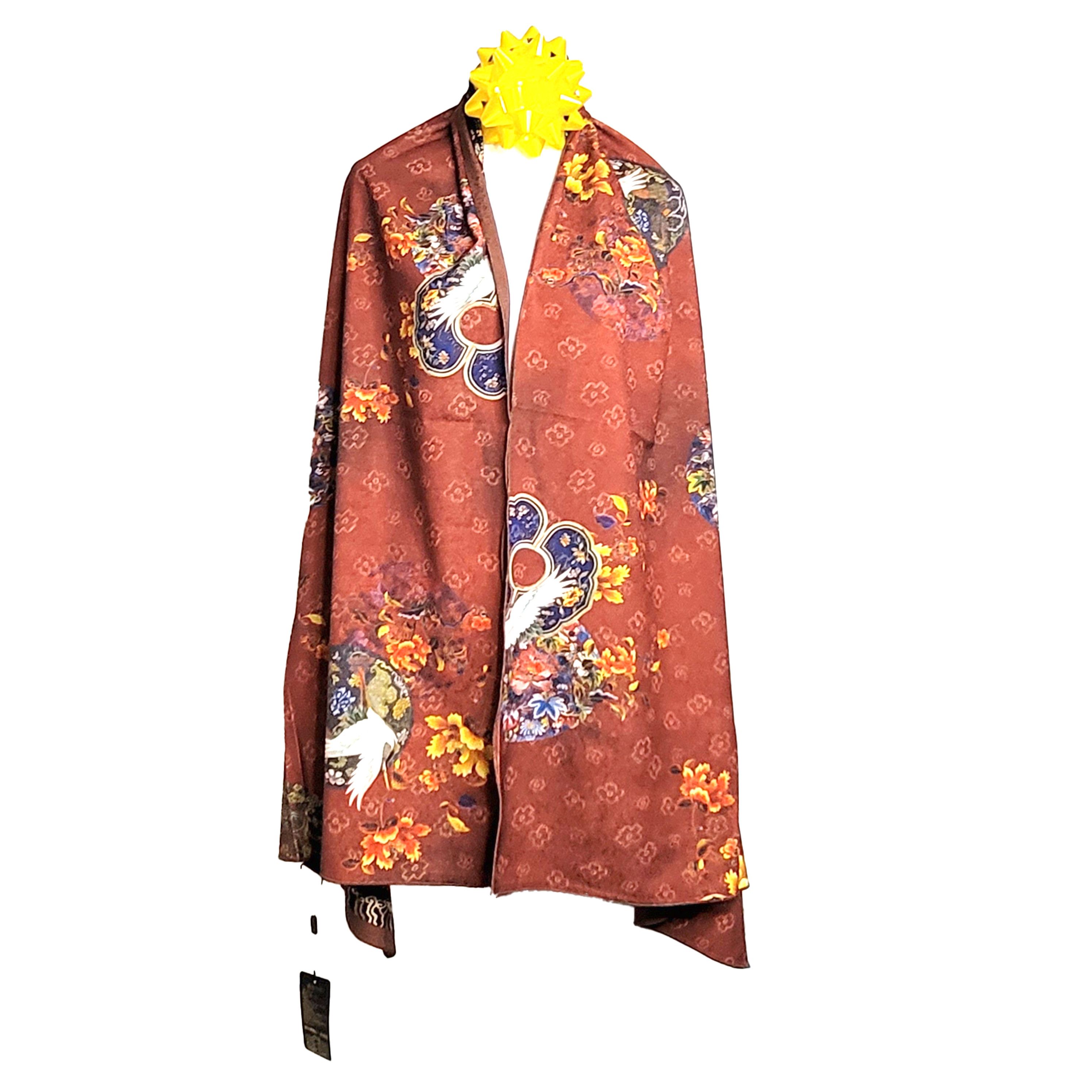 Other Double-Sided Silk Scarf 27"x70" Long Rectangle 3307 Size ONE SIZE - 4 Thumbnail