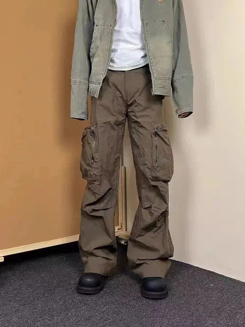 VIBE Vintage street zipper large pockets loose casual work pants Size US 28 / EU 44 - 1 Thumbnail