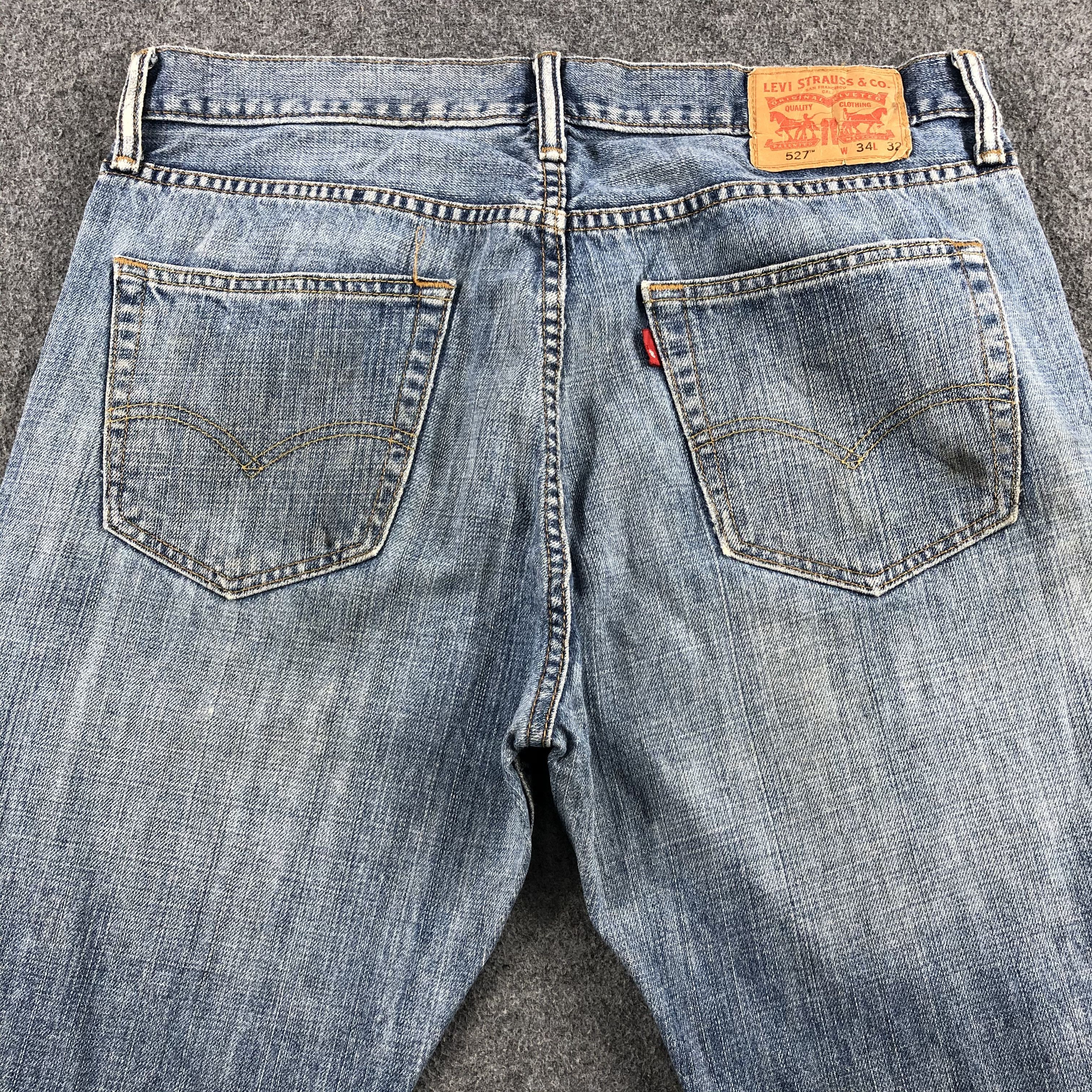 Levi's Vintage Light Wash Levis 527 Jeans-J1672 Size US 35 - 4 Thumbnail