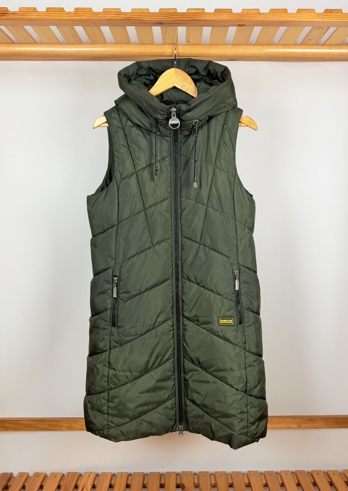 Barbour Barbour International Rafaela Long Padded Hooded Gilet Size M / US 6-8 / IT 42-44 - 1 Thumbnail