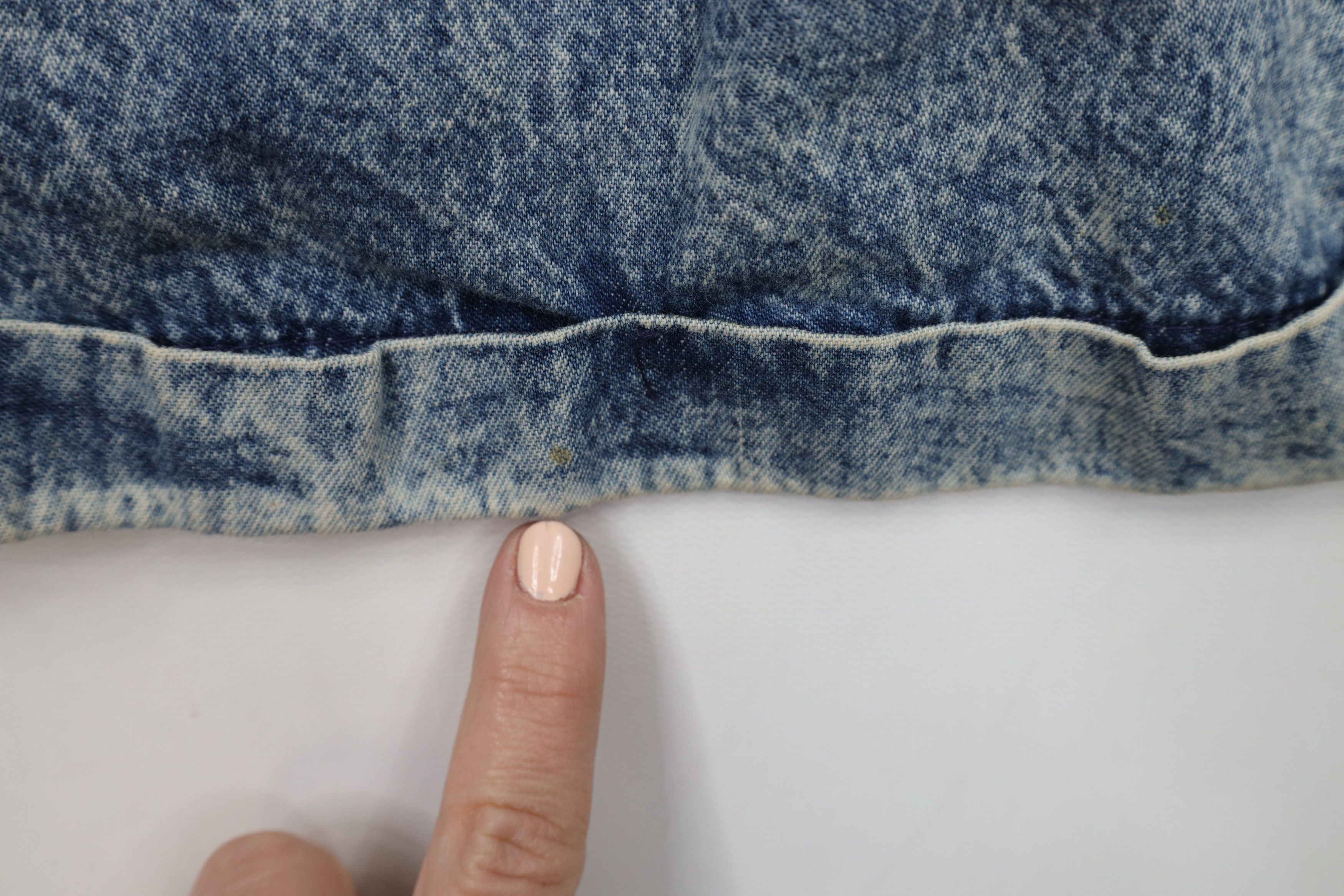 Vintage Vintage 80s Streetwear Acid Wash High Waisted Denim Shorts Size 32" / US 10 / IT 46 - 5 Thumbnail