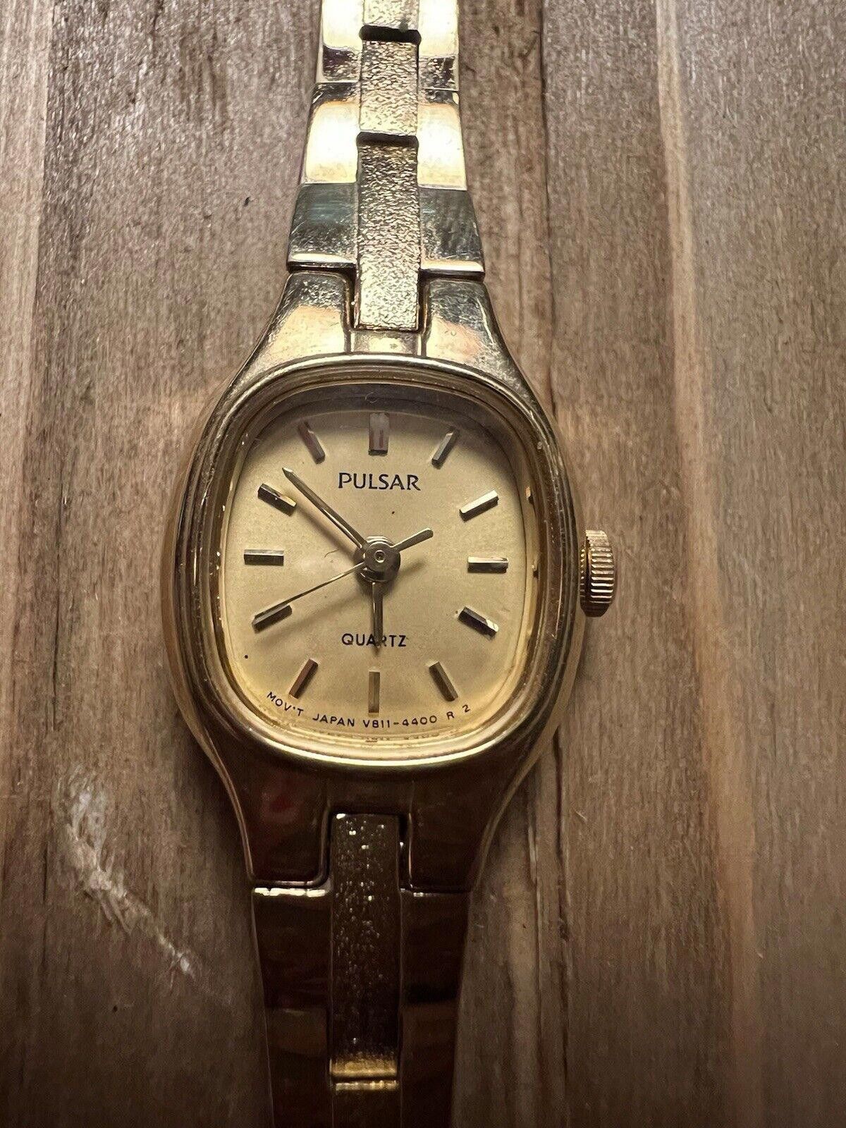 Pulsar Pulsar 672185 Women's Gold Tone Quartz Watch New Battery Size ONE SIZE - 1 Thumbnail