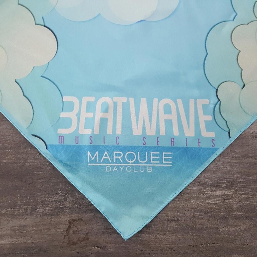 Designer Blue Beatwave Marquee Bandana Size ONE SIZE - 2 Thumbnail