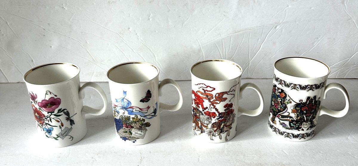 Gucci Set of 4 VINTAGE GUCCI Mugs - Fine Bone China RARE FIND! Size ONE SIZE - 1 Thumbnail