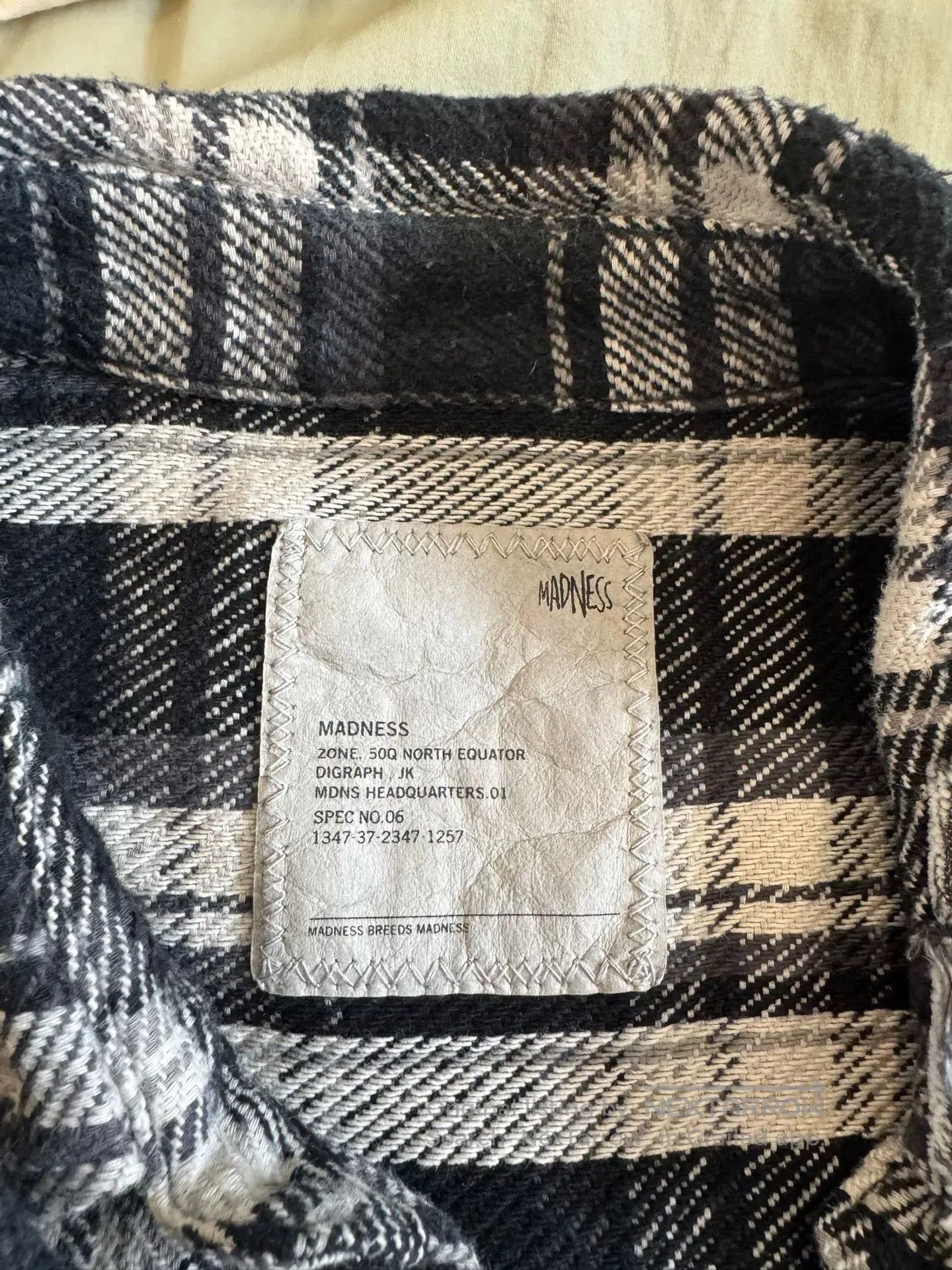 Madness Madness 24FW Black White Plaid Shirt. Size US S / EU 44-46 / 1 - 4 Thumbnail