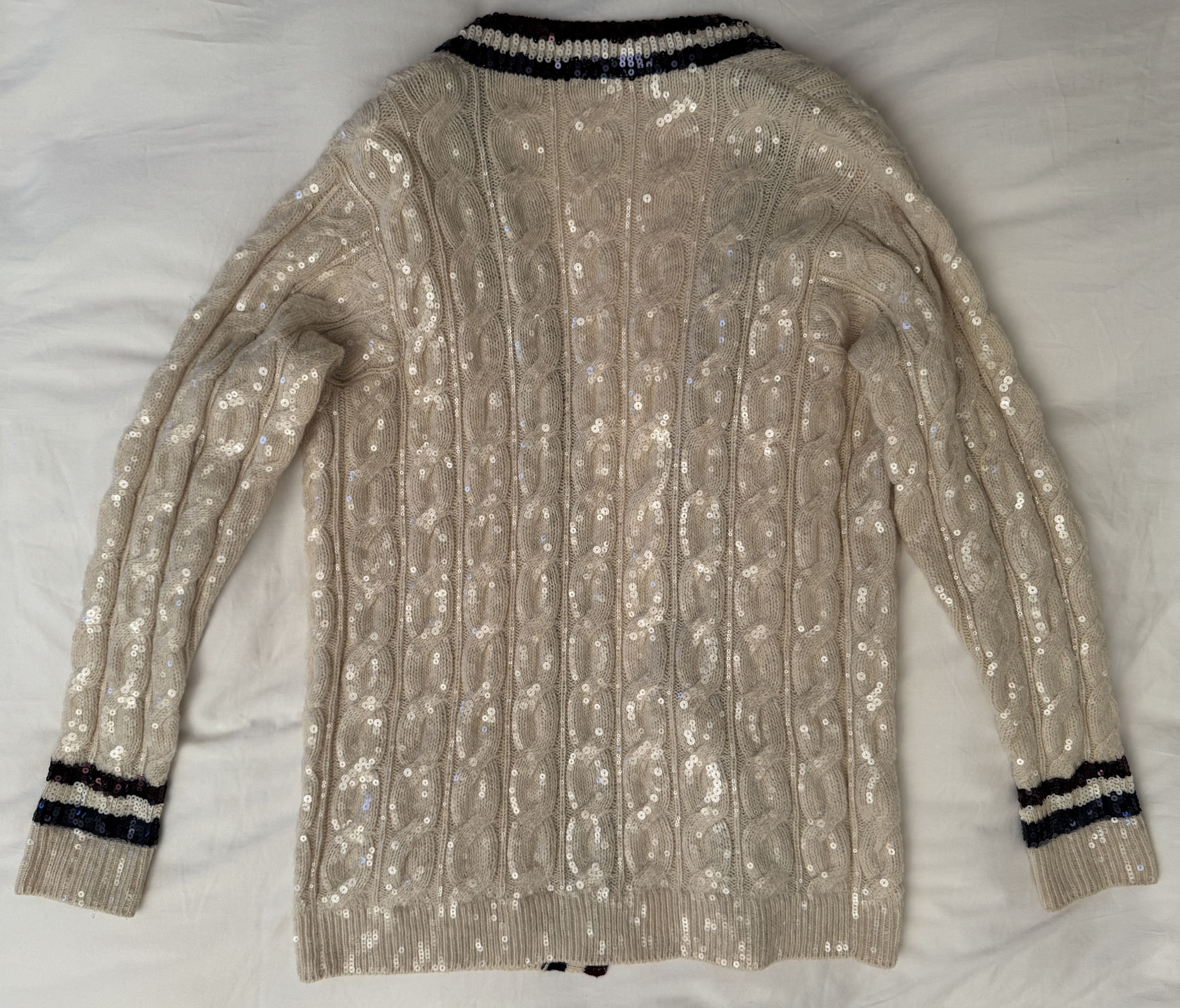 Celine × Hedi Slimane SS20 Wool Sequined Cardigen Runway Show Hedi Slimane Size US M / EU 48-50 / 2 - 3 Thumbnail