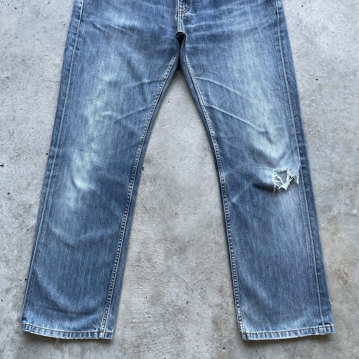 Japanese Brand × Jean W34💥 Vintage Japanese Faded Jeans Denim Pants Distressed Size US 34 / EU 50 - 4 Thumbnail