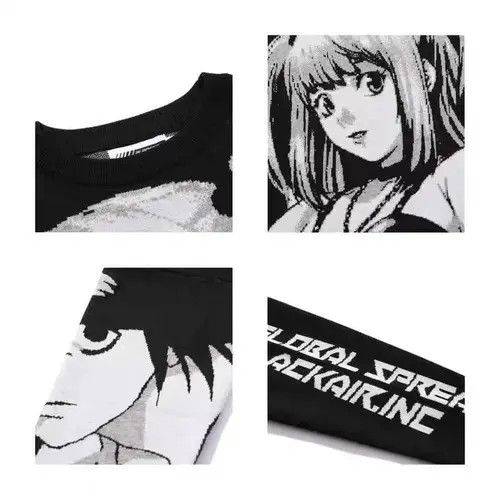 Aran Isles Knitwear New Anime Death Note Knitwear Jumper Sweatshirt Size US M / EU 48-50 / 2 - 4 Thumbnail