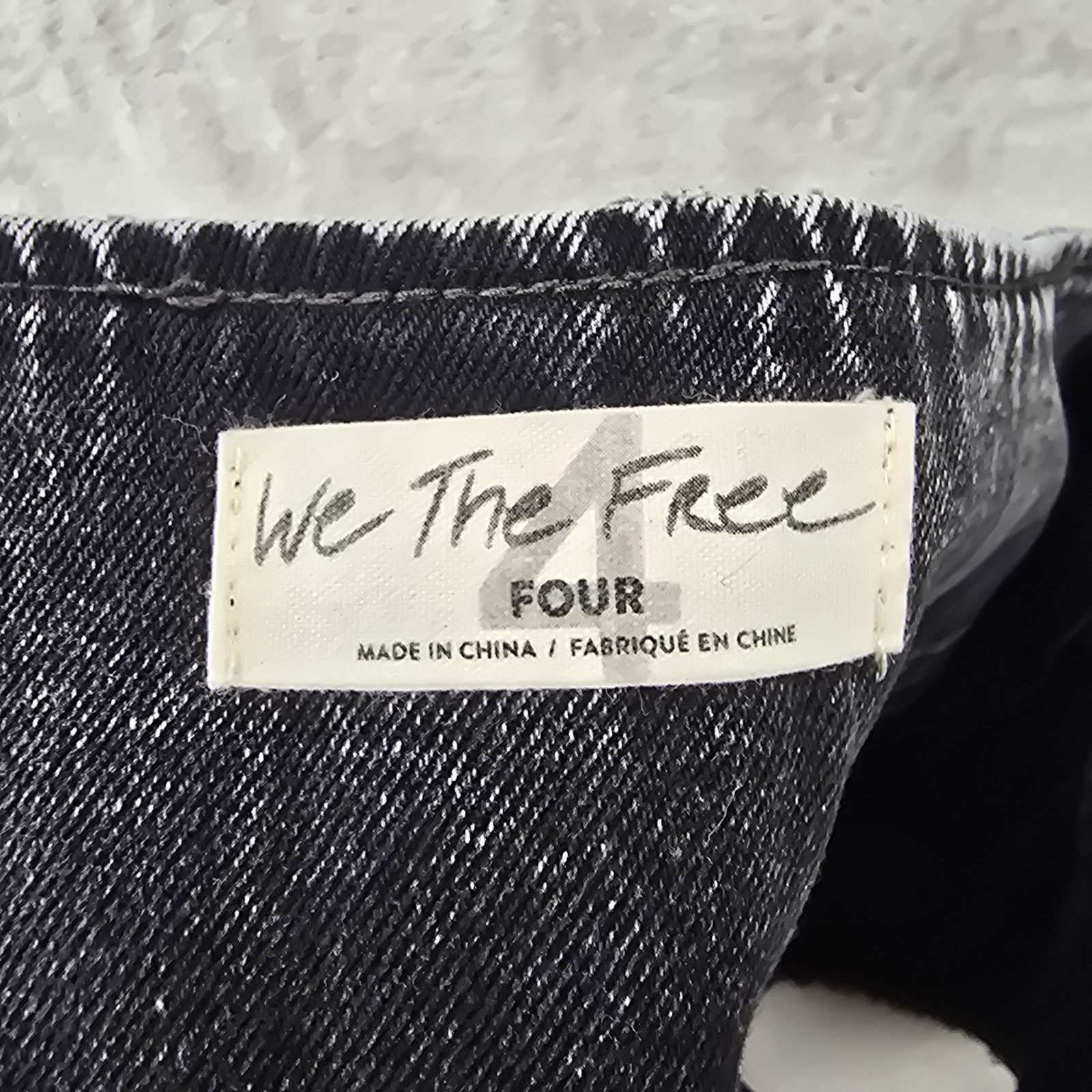 Free People Free People We The Free Black Denim Faded Pleated Skirt Size 27" / US 4 / IT 40 - 3 Thumbnail
