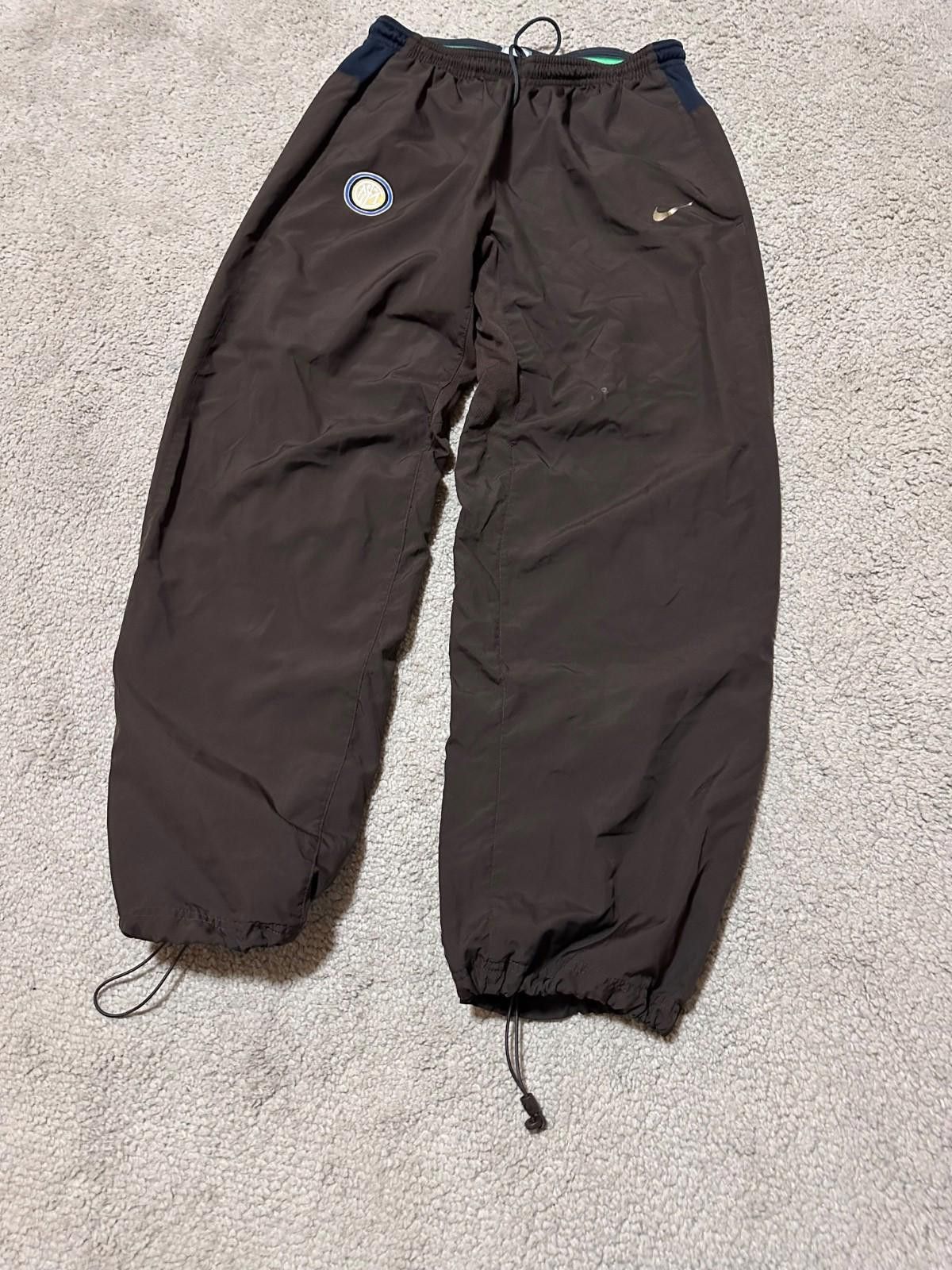 Nike Vintage Nike Inter Milan Brown Baggy Tracksuit Bottoms Size US 32 / EU 48 - 2 Thumbnail