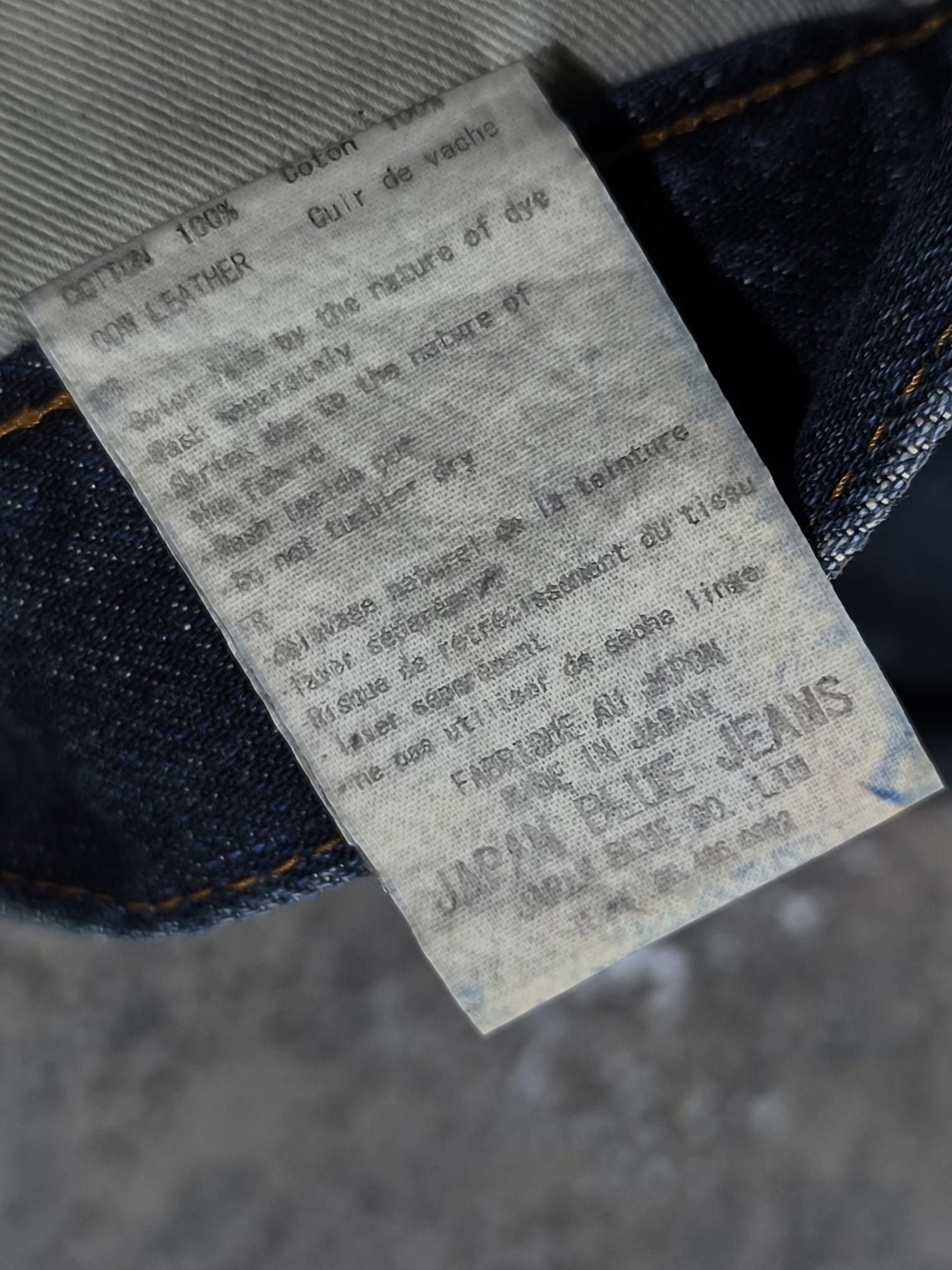 Japan Blue Vintage Japan Blue Faded Distressed Selvedge Denim Jeans Size US 36 / EU 52 - 10 Thumbnail