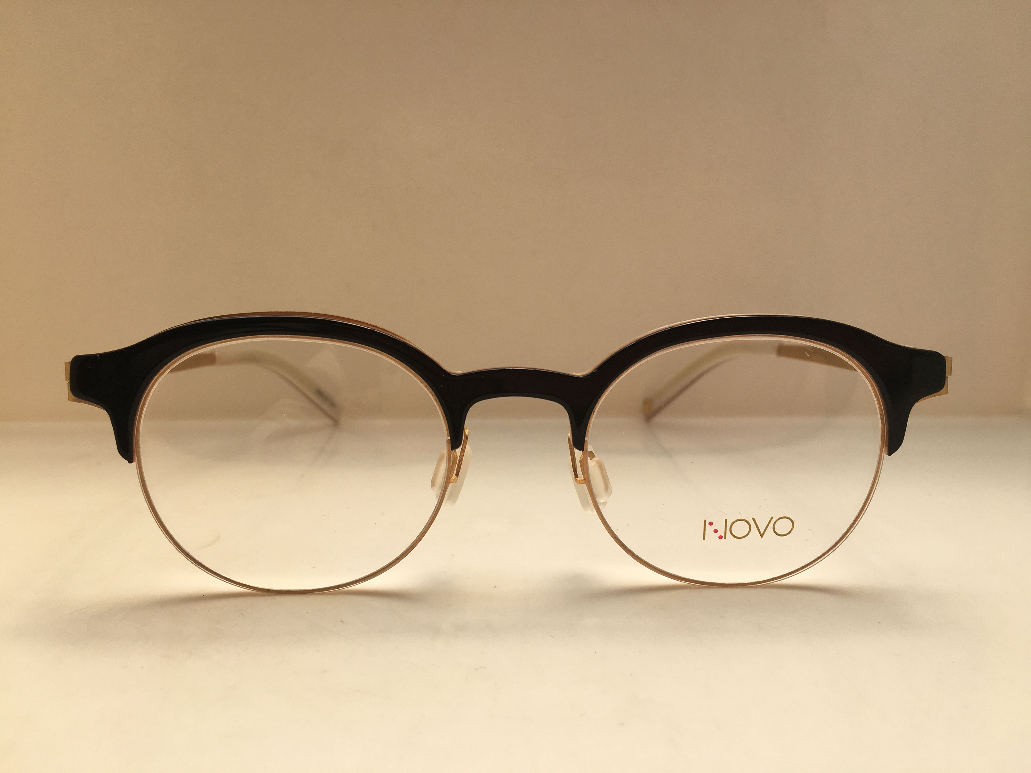 NOVO Black Gold WARHOL Eyeglasses Frame