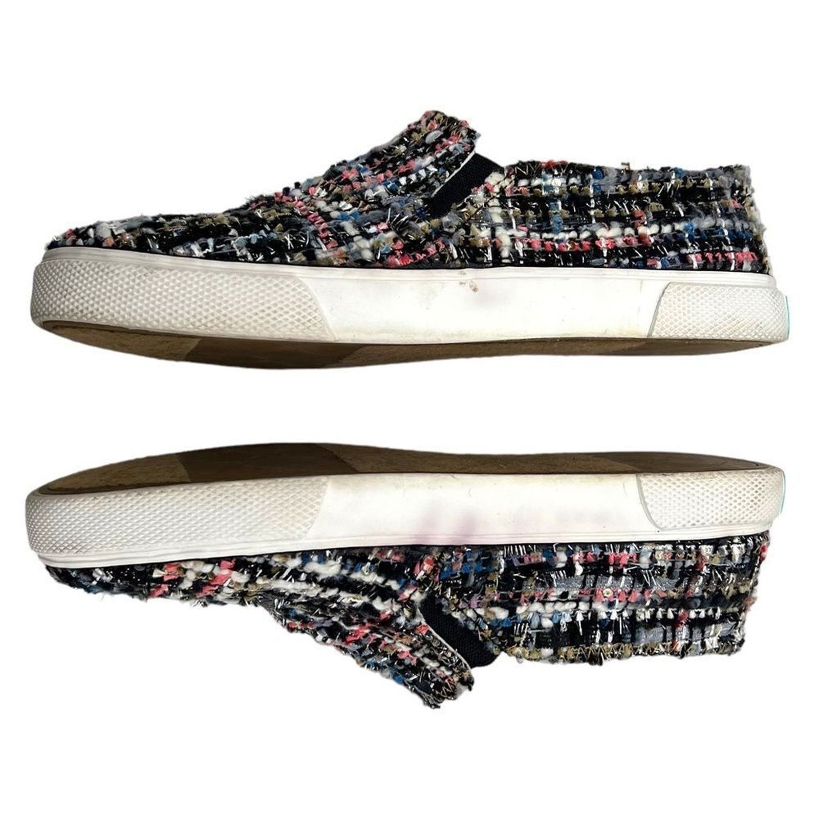 Jack Rogers Jack Rogers Anna Black Multi-Colored Metallic Tweed Sneakers Size US 6 / IT 36 - 4 Thumbnail
