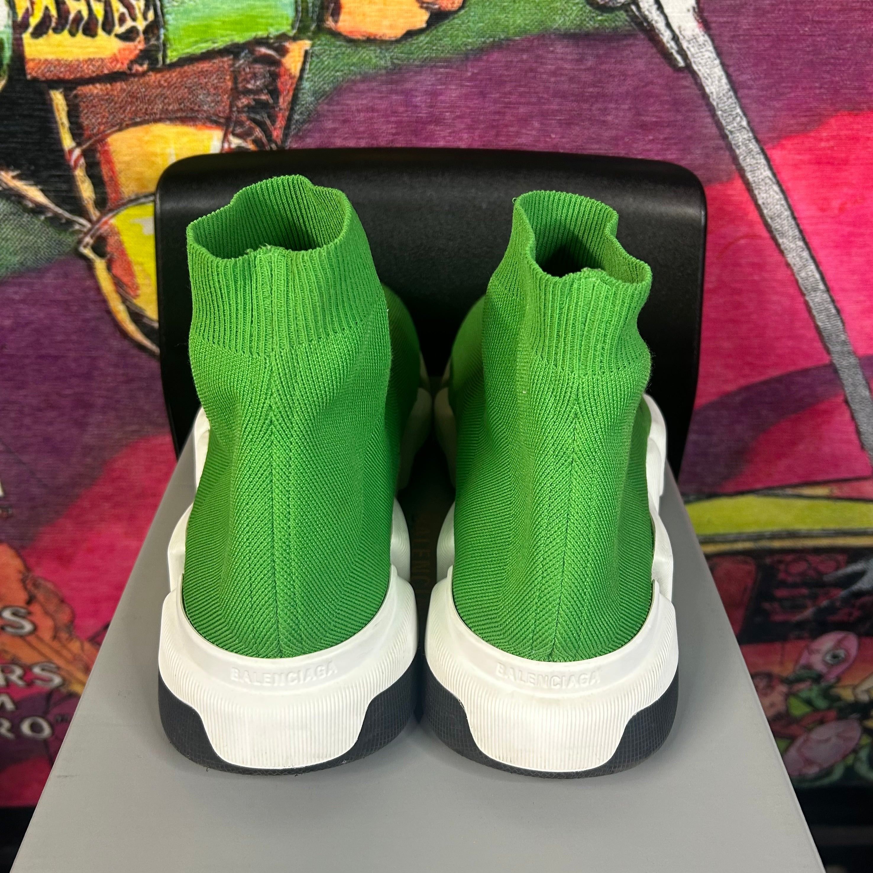 Balenciaga Balenciaga Speed Trainer Vert Fluo (Neon Green) Size 15 Size US 15 / EU 48 - 4 Thumbnail