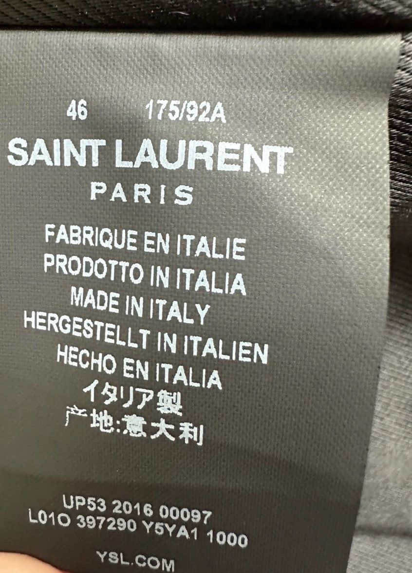 Saint Laurent Paris × Yves Saint Laurent Saint Laurent Paris tight zipper motorcycle le2412-Nextarrow Size US S / EU 44-46 / 1 - 4 Thumbnail