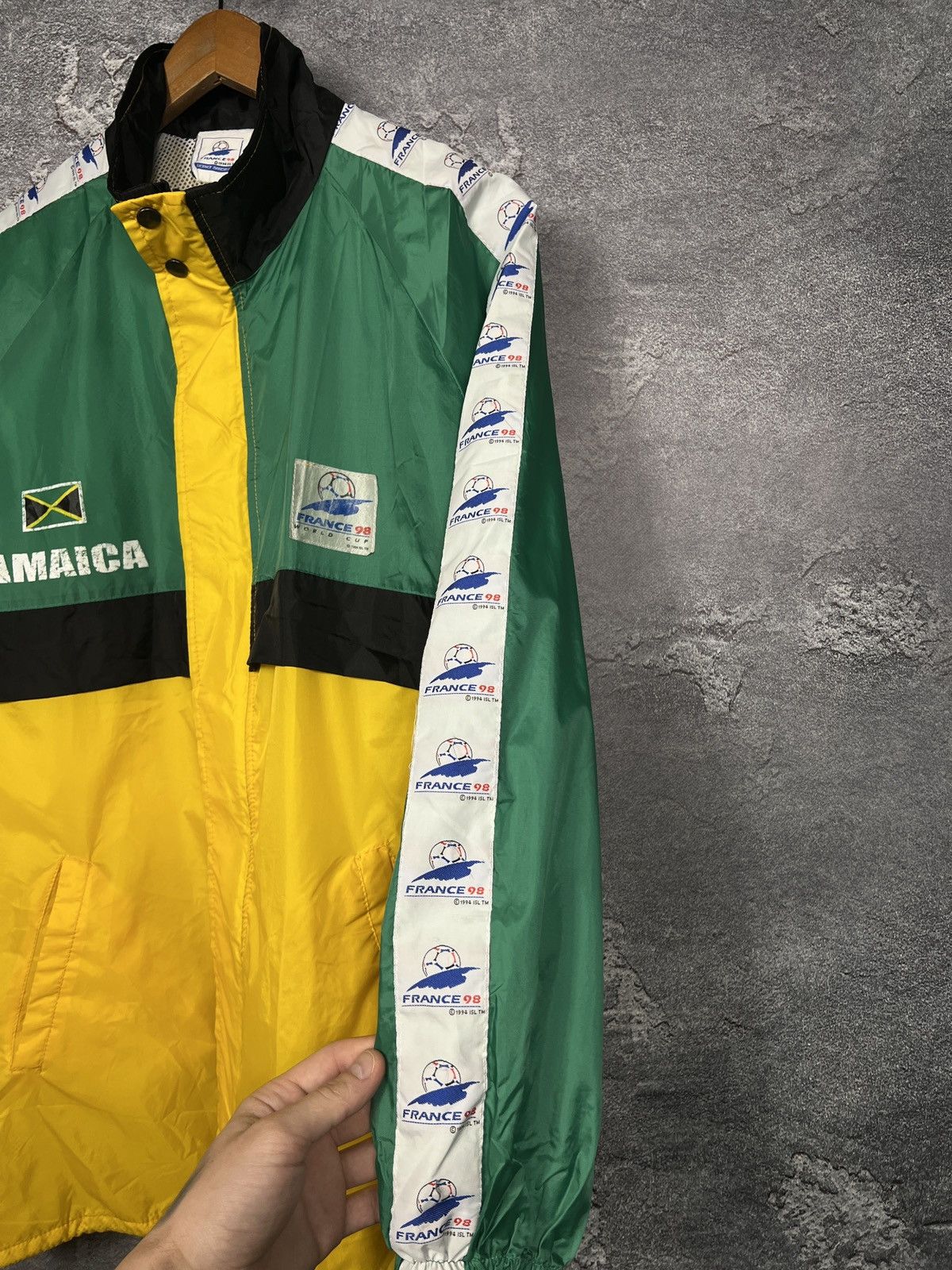Vintage Rare Vintage Jamaica Fifa World Cup 1998 Jacket Windbreaker Size US XL / EU 56 / 4 - 7 Thumbnail
