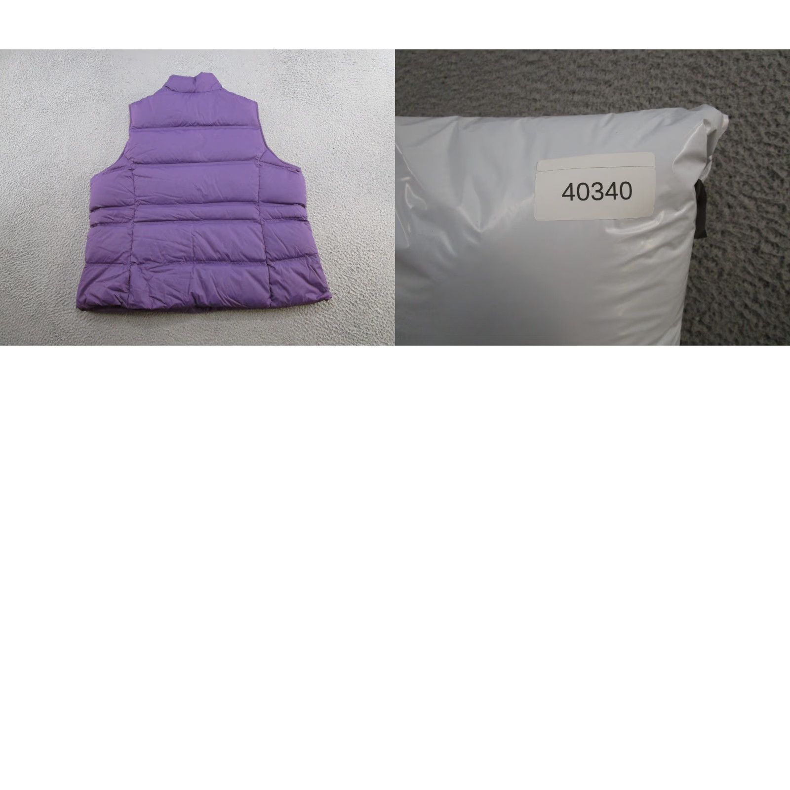 Lands' End Lands' End Womens Purple Snap Up Down Feathers Filled Puffer Vest Plus Size 2X Mens? Womens (adjusted) Size XXL / US 16-18 / IT 52-54 - 8 Thumbnail