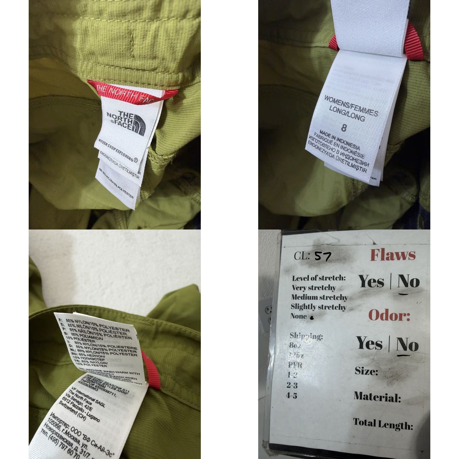 The North Face The North Face Horizon Sunnyside Army Green Womens Sz 8 Long Shorts Outdoor Size 30" / US 8 / IT 44 - 8 Thumbnail