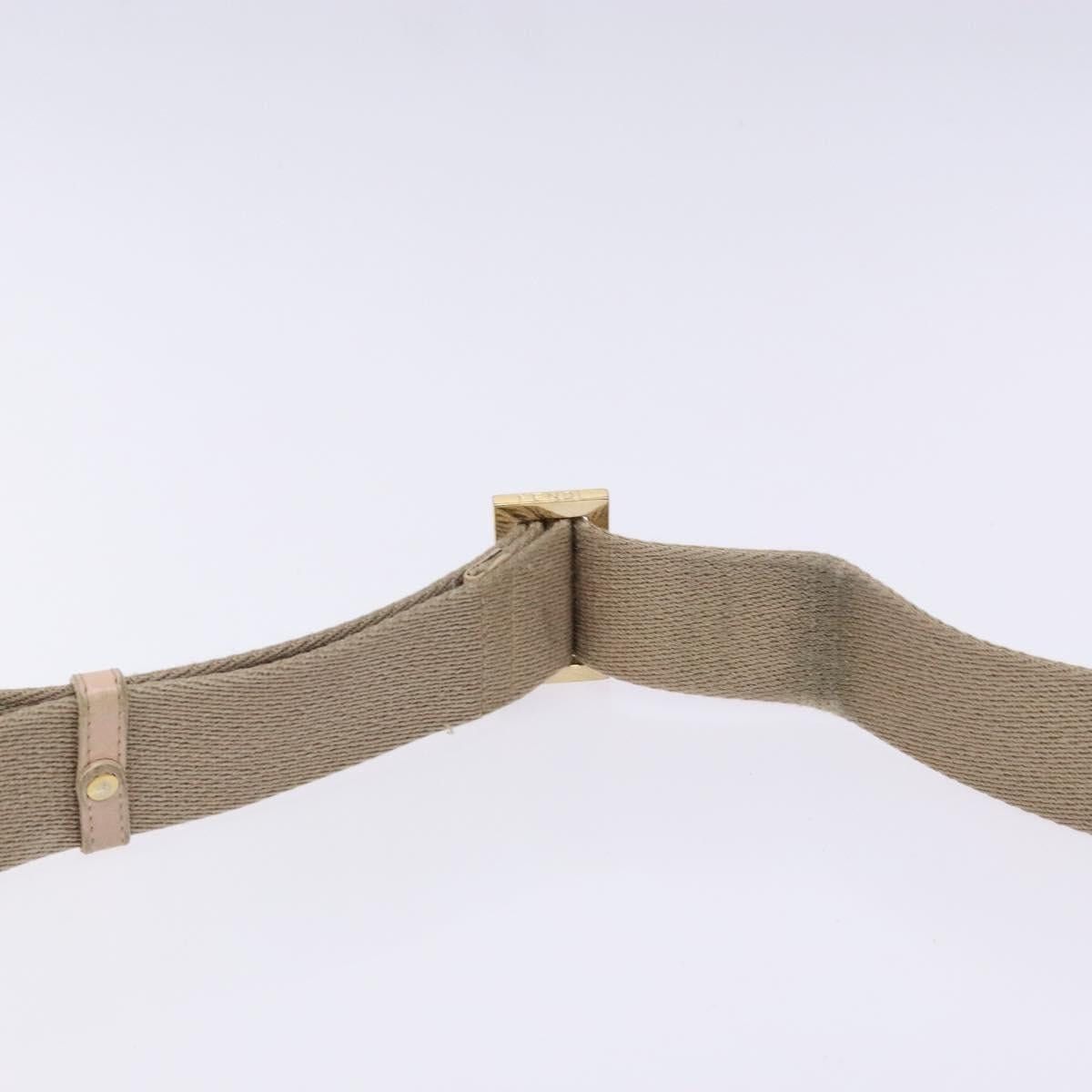 Fendi FENDI Zucchino Canvas Shoulder Bag Beige Gold Size ONE SIZE - 8 Thumbnail
