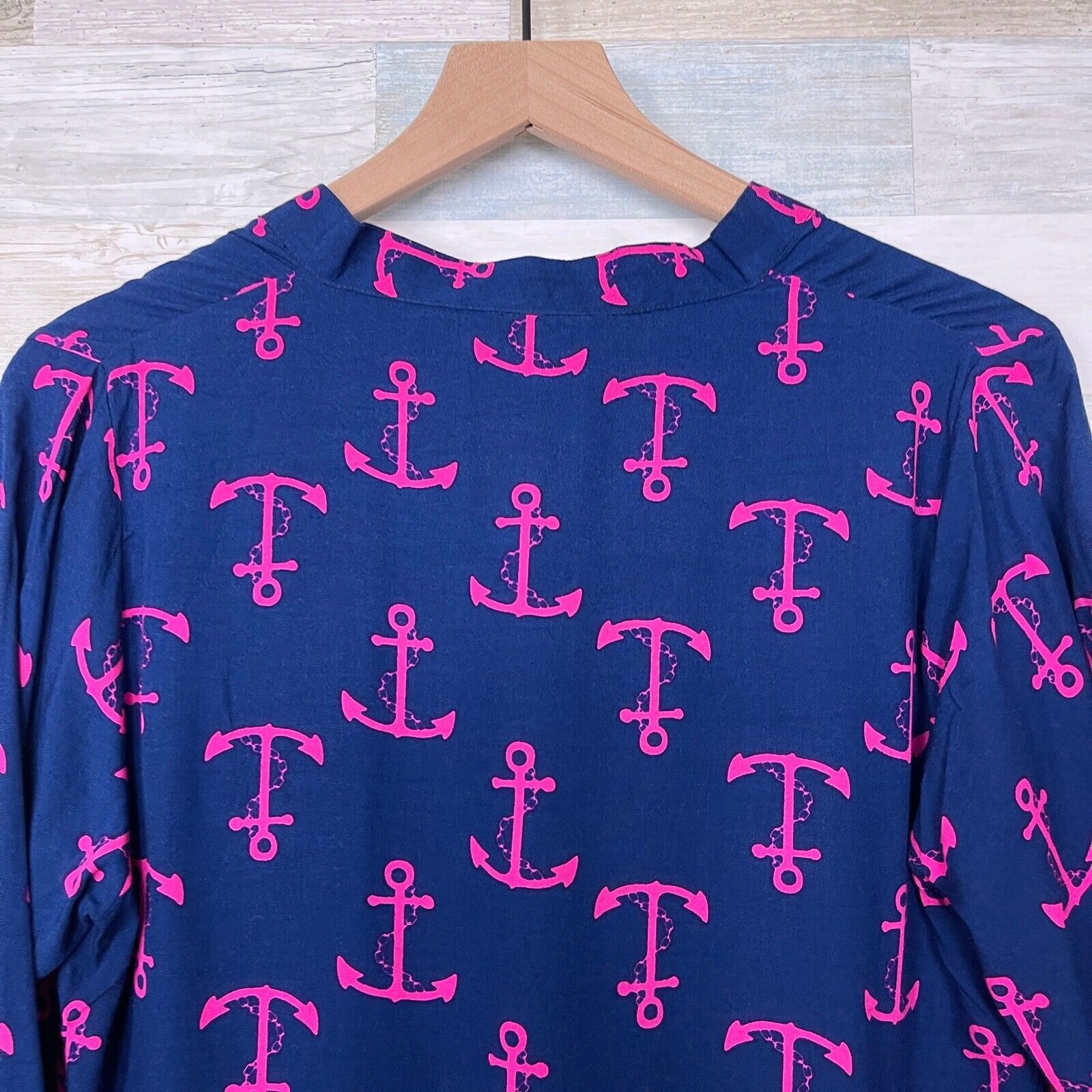 Other Escapada Holly Border Tunic Top Pink Navy Blue Womens Medium Size M / US 6-8 / IT 42-44 - 6 Thumbnail