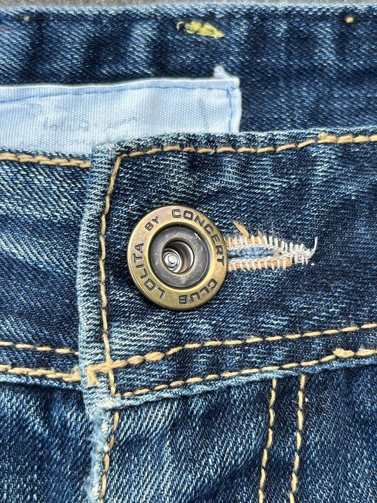 Beauty Beast Vintage Kapital Style Sashiko Boro Trashed Distressed Jeans Size US 34 / EU 50 - 12 Thumbnail
