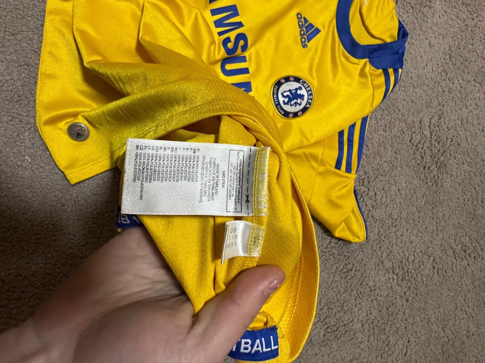 Adidas Chelsea Third football shirt 2008 Soccer Adidas Jersey Sz M Size US M / EU 48-50 / 2 - 7 Thumbnail