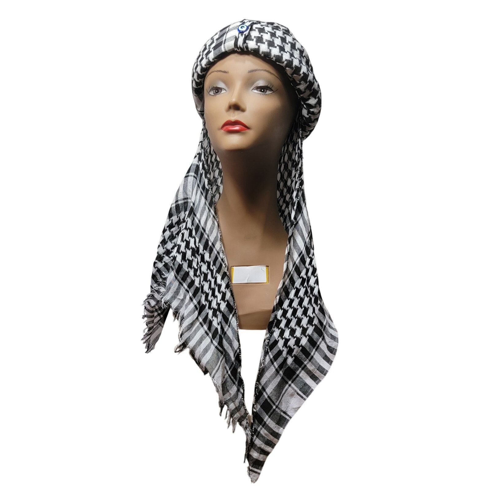 Other Traditional Fez Hat with Scarf, Keffiyeh w/ All-Seeing Eye Size ONE SIZE - 1 Thumbnail
