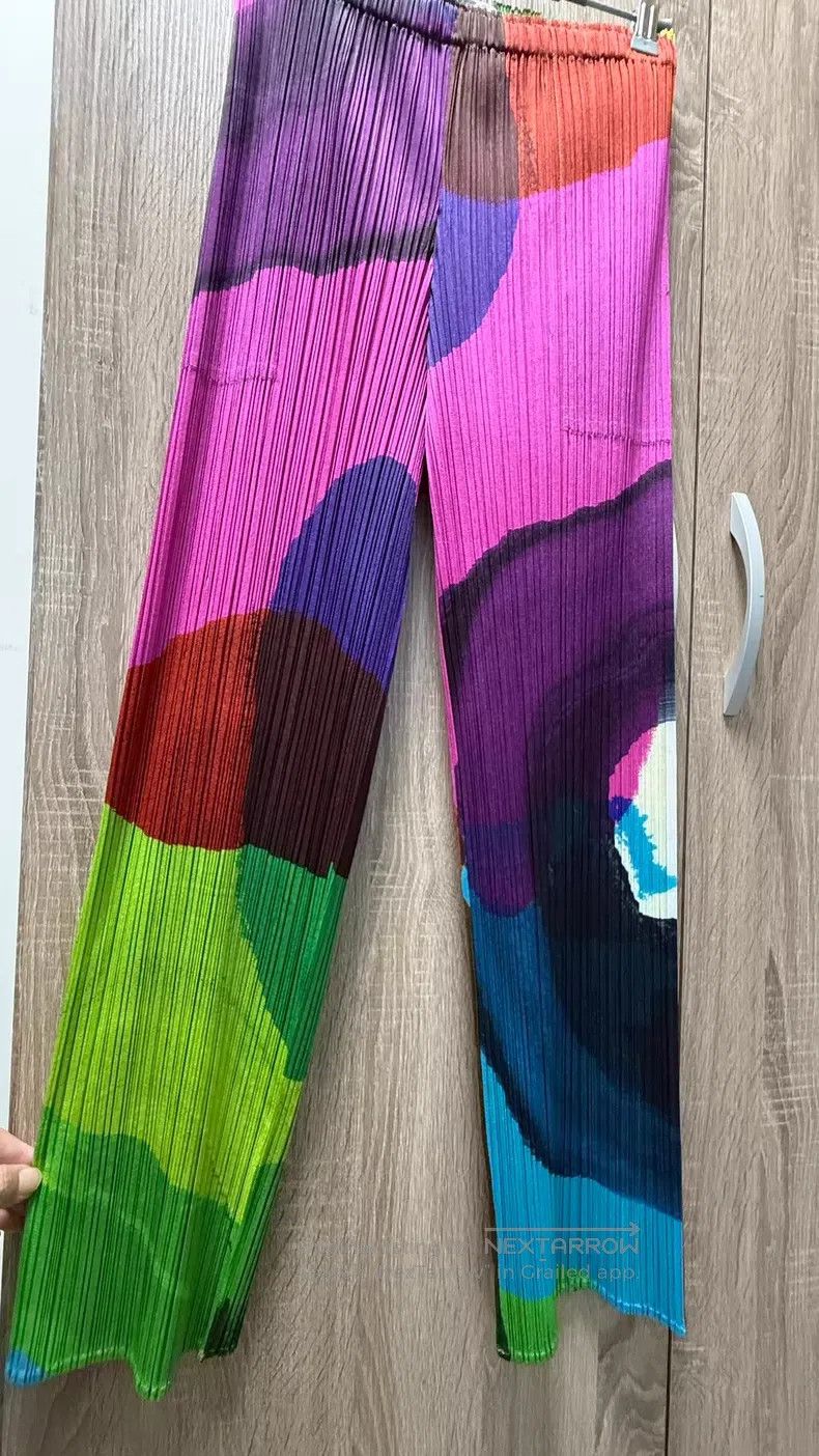 Issey Miyake Issey Miyake size:3 Color Block Long Pants Size 31" - 2 Thumbnail