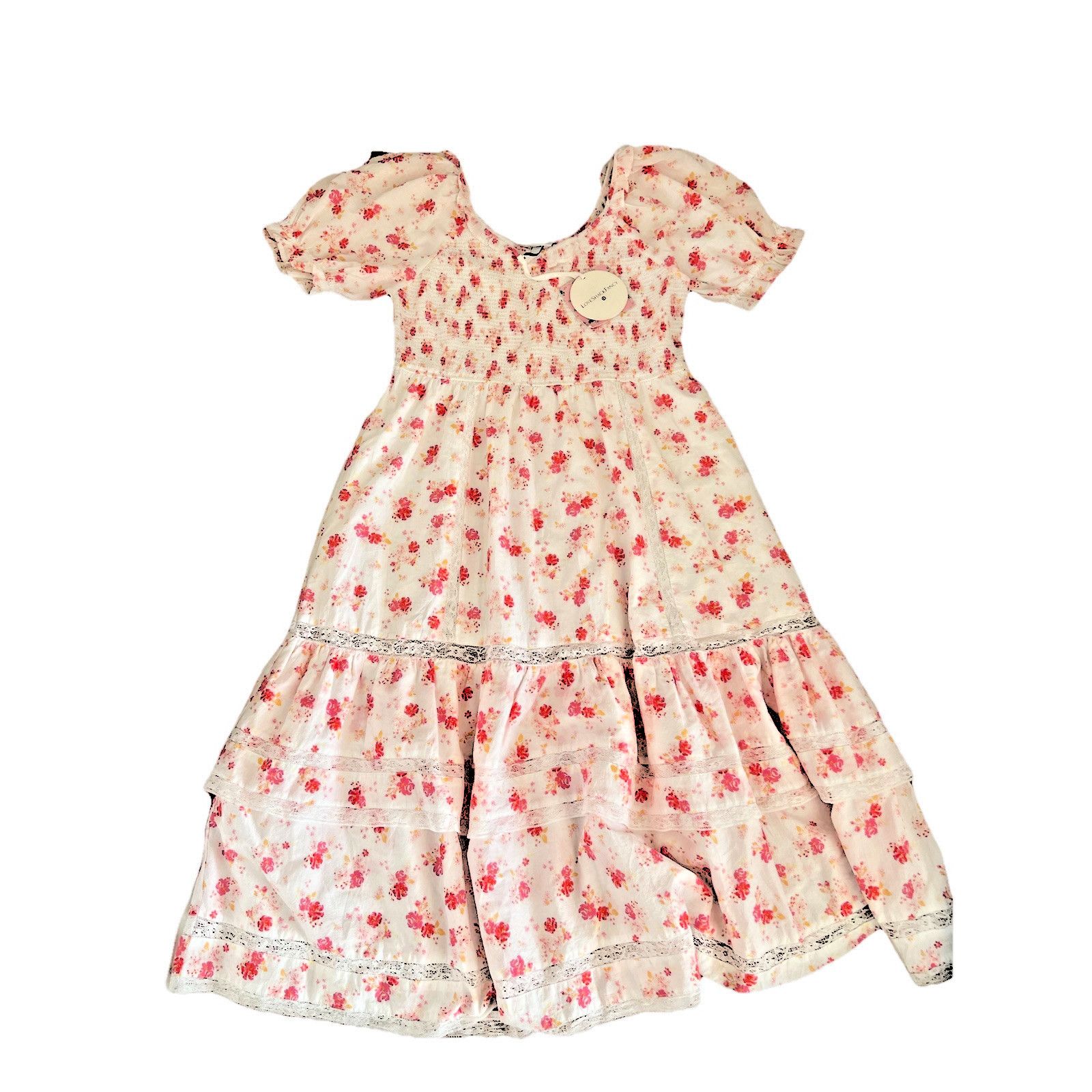 LoveShackFancy LoveShackFancy Dress Cottage Core Smock XL A000530 Size XL / US 12-14 / IT 48-50 - 3 Thumbnail