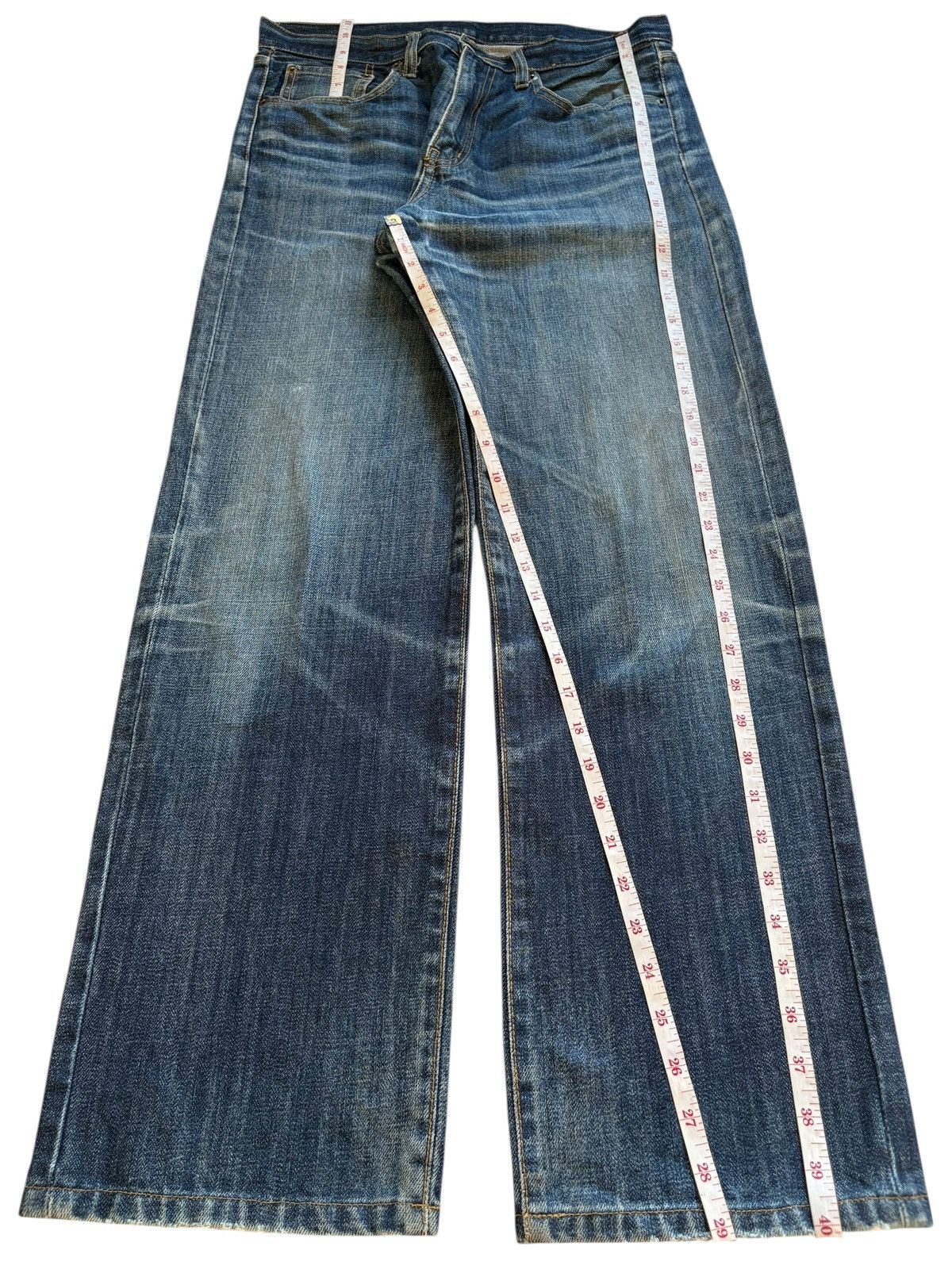 Uniqlo Vintage Uniqlo Blue Wash Loose Jeans Size US 32 / EU 48 - 13 Thumbnail