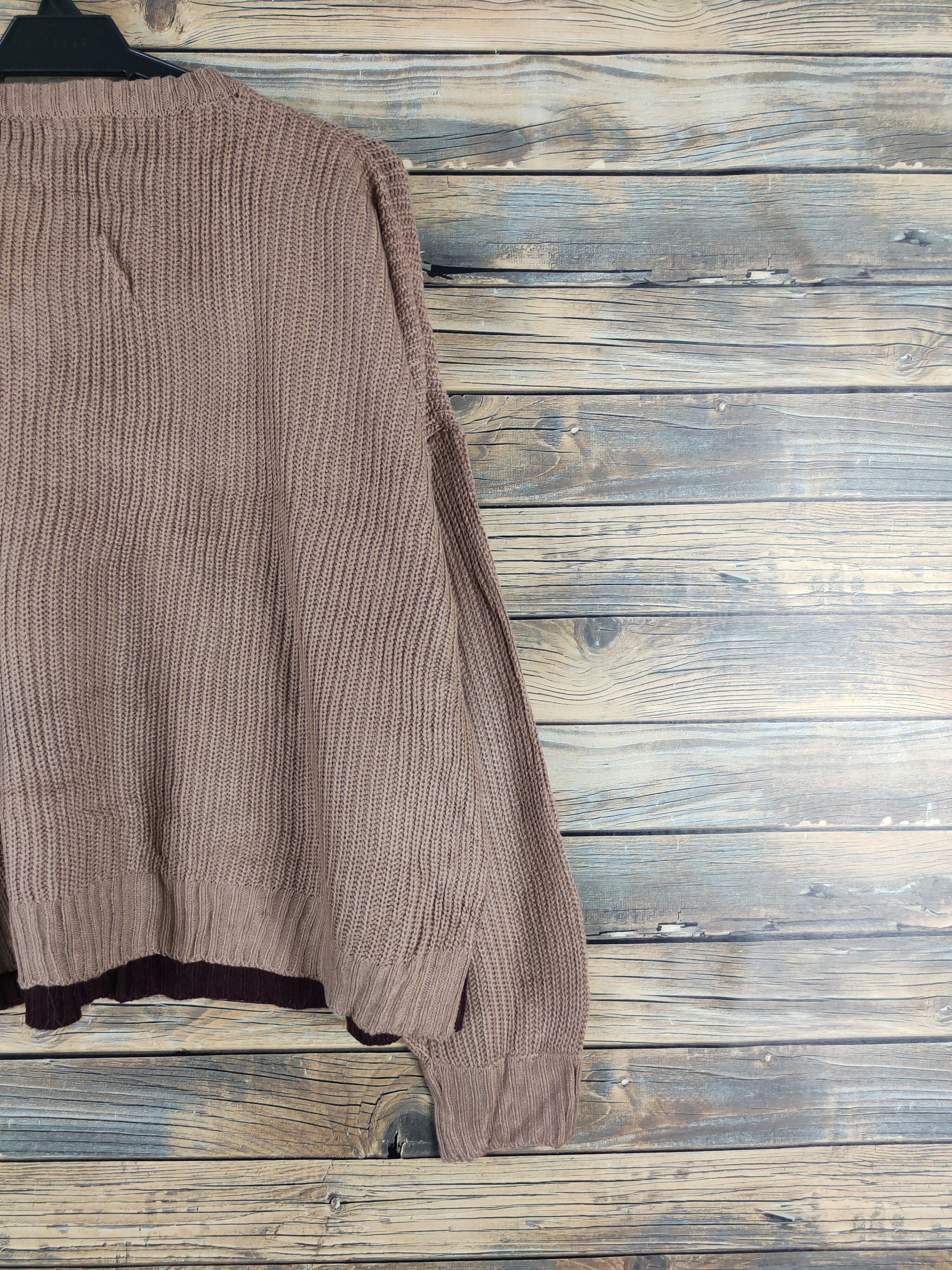 Vintage Saltanse Brown Knitwear sweatshirt baggie #W1476 Size M / US 6-8 / IT 42-44 - 9 Thumbnail