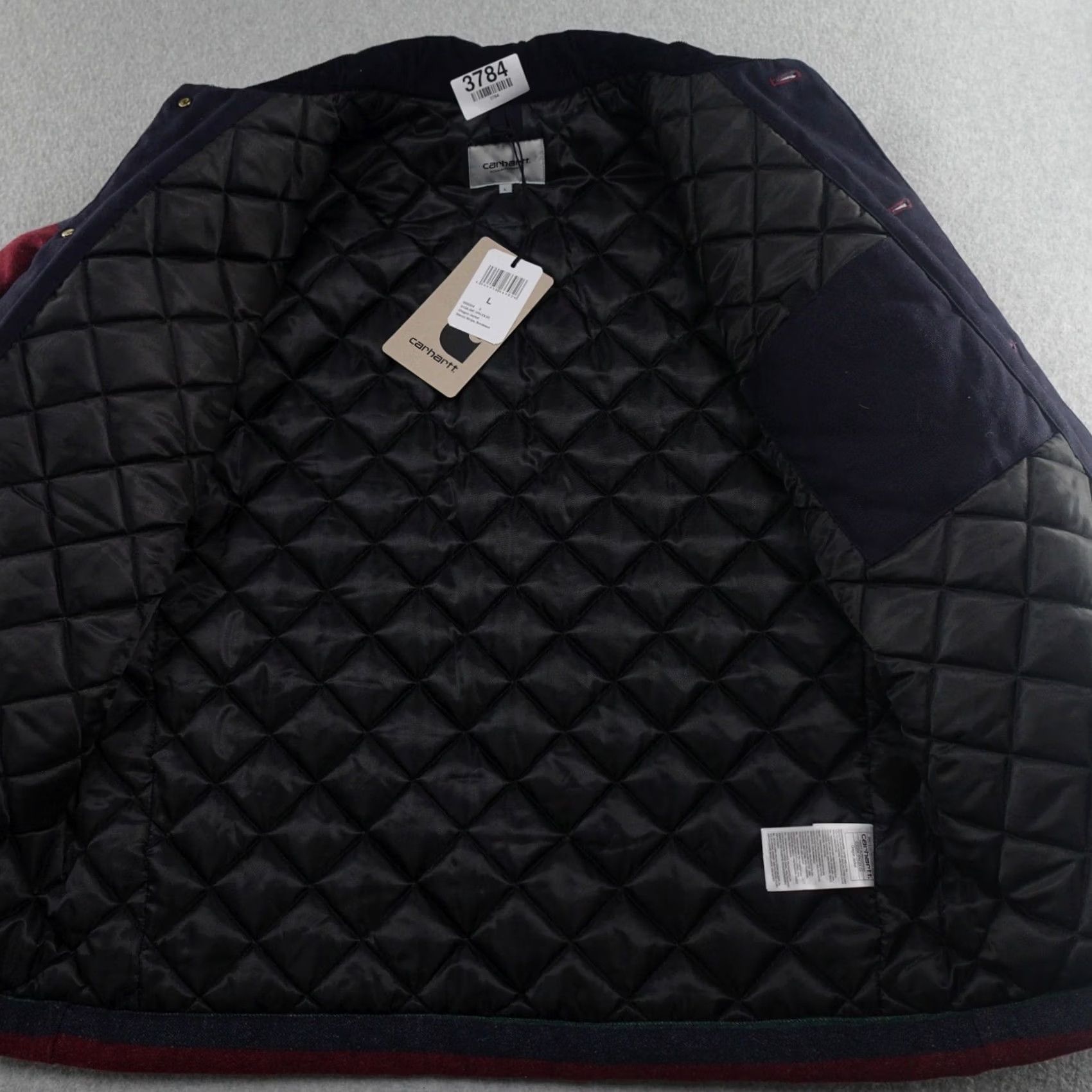 Carhartt Wip VINTAGE Carhartt WIP Oregon Jacket Mens Large (24X29) Burgundy Starco Stripe Workwear Size US L / EU 52-54 / 3 - 5 Thumbnail