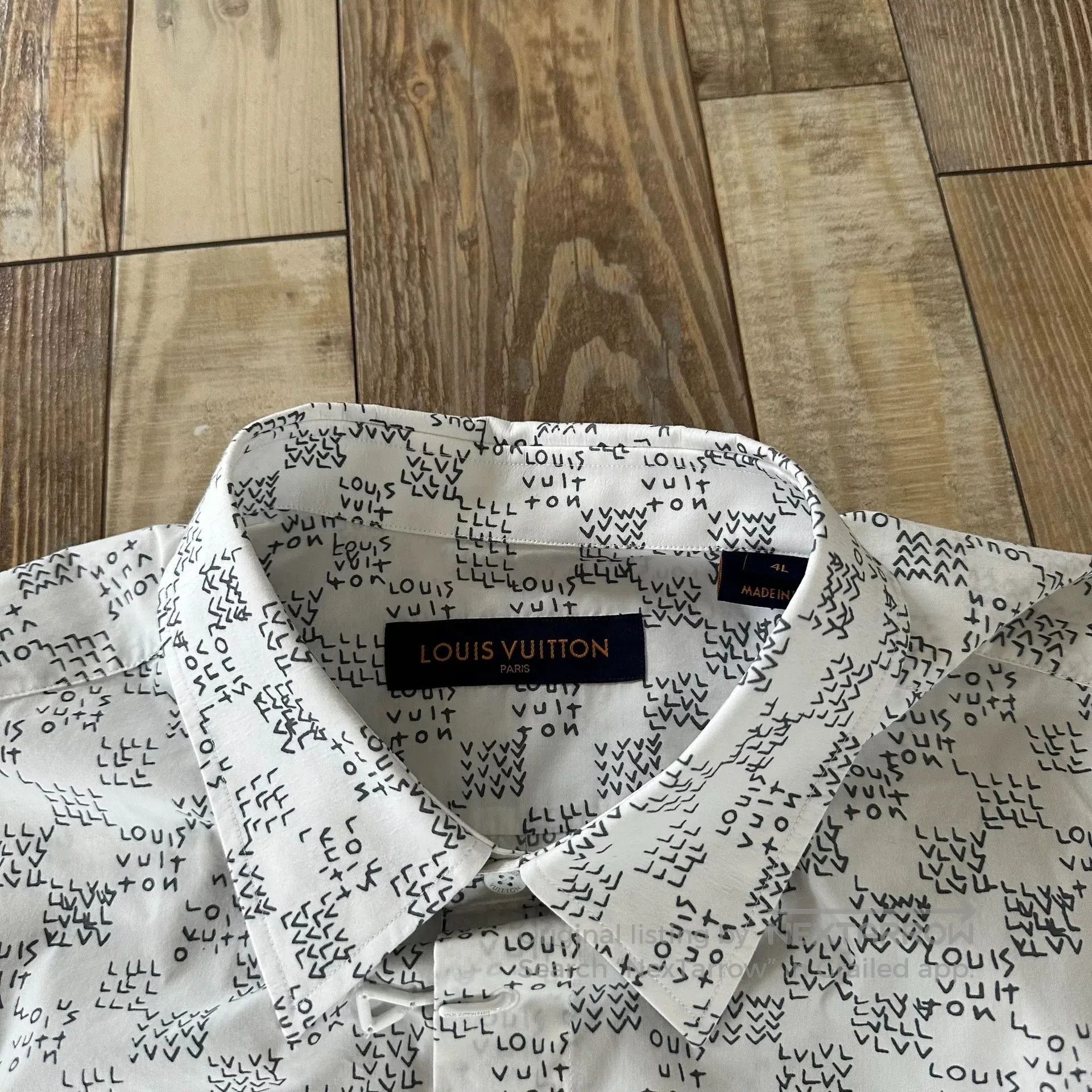 Louis Vuitton Louis Vuitton Airplane Logo Print Shirt. Size US XL / EU 56 / 4 - 3 Thumbnail