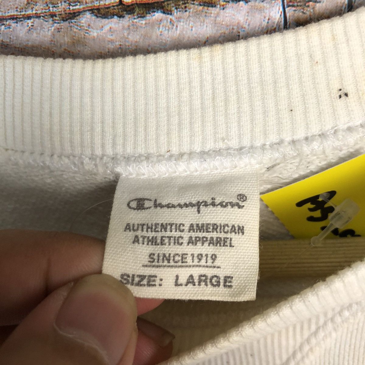 Champion Champion vintage White Plane Sweatshirt #A524 Size US M / EU 48-50 / 2 - 10 Thumbnail