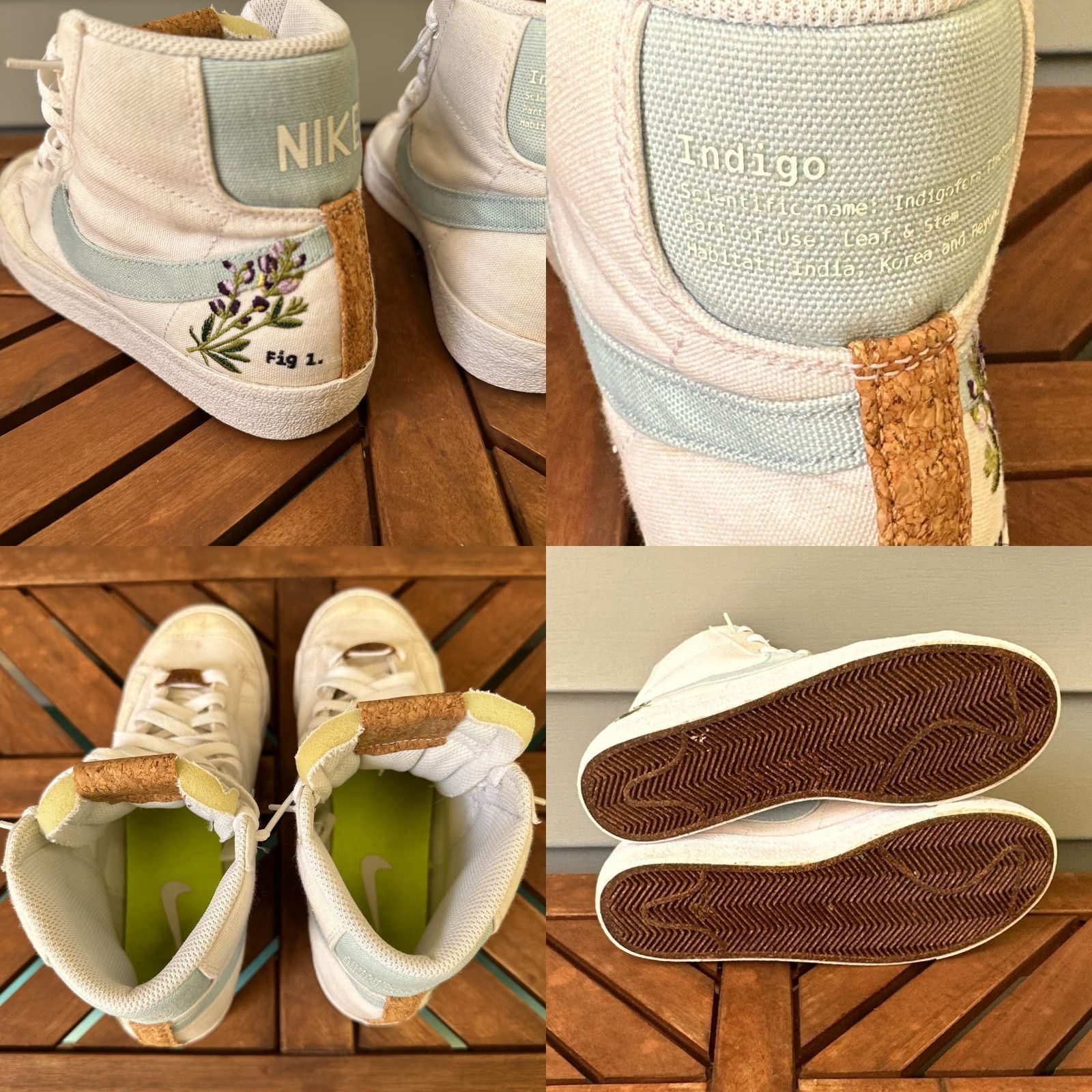 Nike Nike Blazer Mid 77 Shoes Womens Size 6.5 Indigo Cork Floral DC9265-100 Size M / US 6-8 / IT 42-44 - 8 Thumbnail