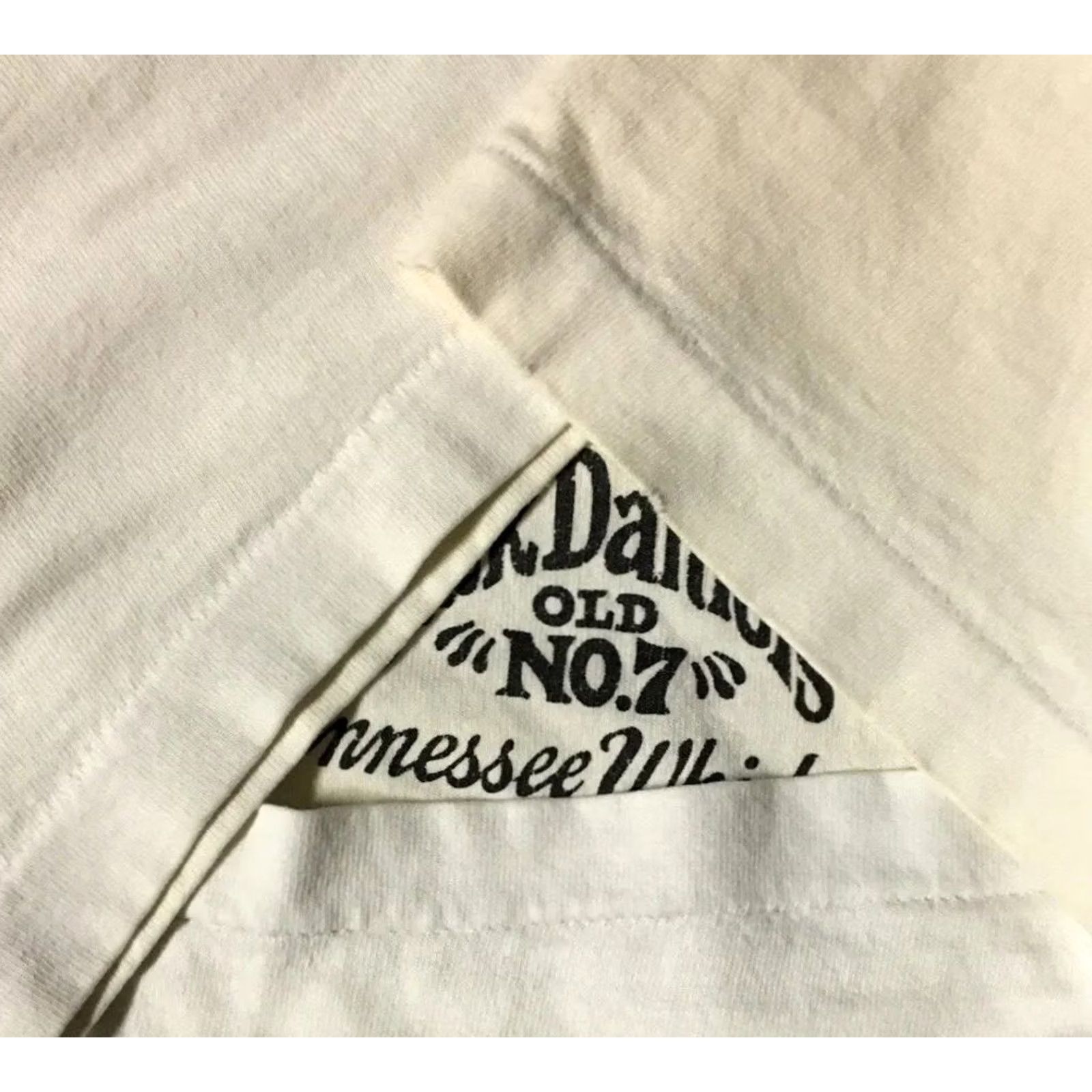 Vintage VINTAGE Jack Daniels Shirt Main Selling Point White Short Sleeve L Distressed Grunge Biker Punk 90s Beer Bar USA Men T-Shirt Size US L / EU 52-54 / 3 - 3 Thumbnail
