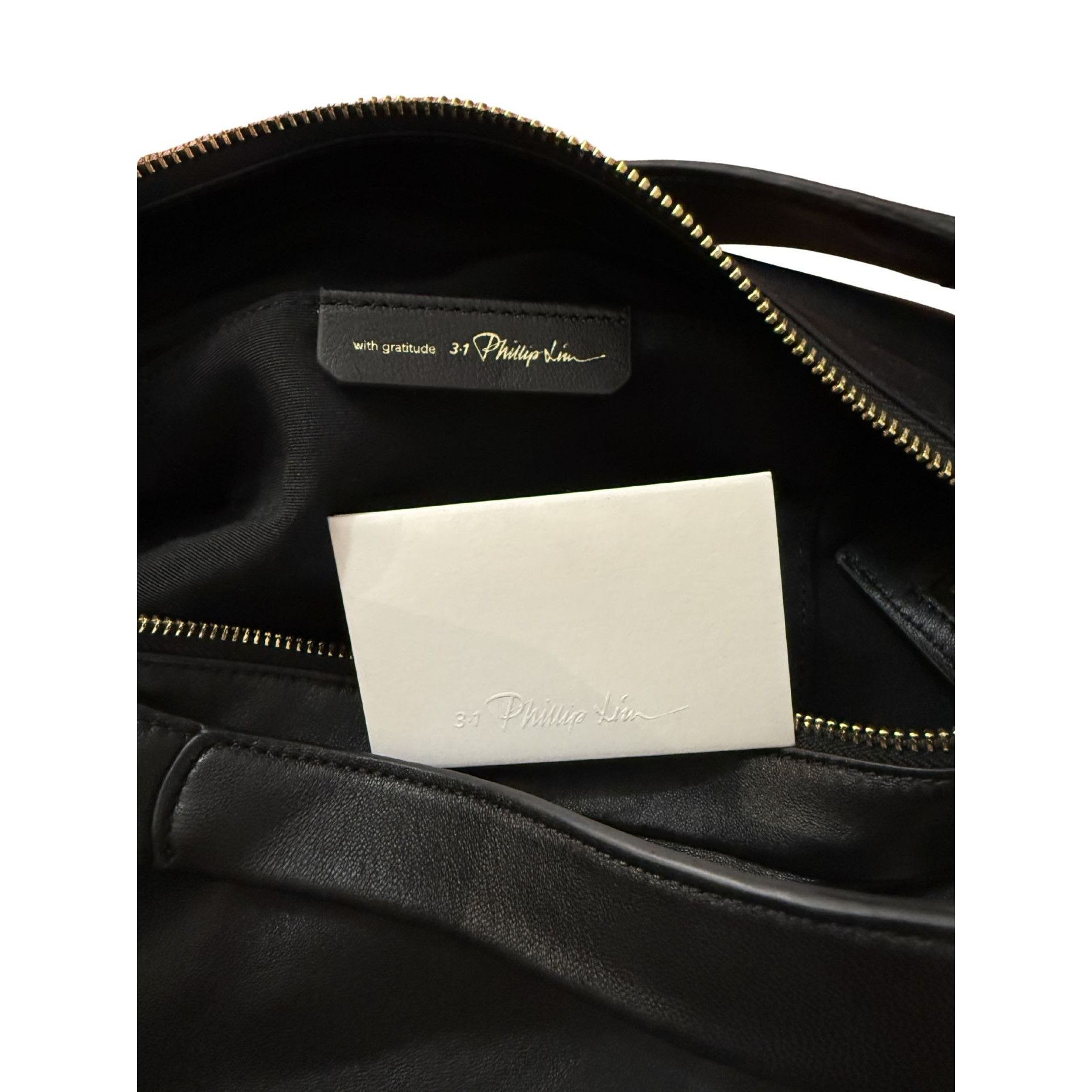 3.1 Phillip Lim 3.1 Phillip Lim Luna Leather Hobo Bag Black NWT $595 Size ONE SIZE - 8 Thumbnail