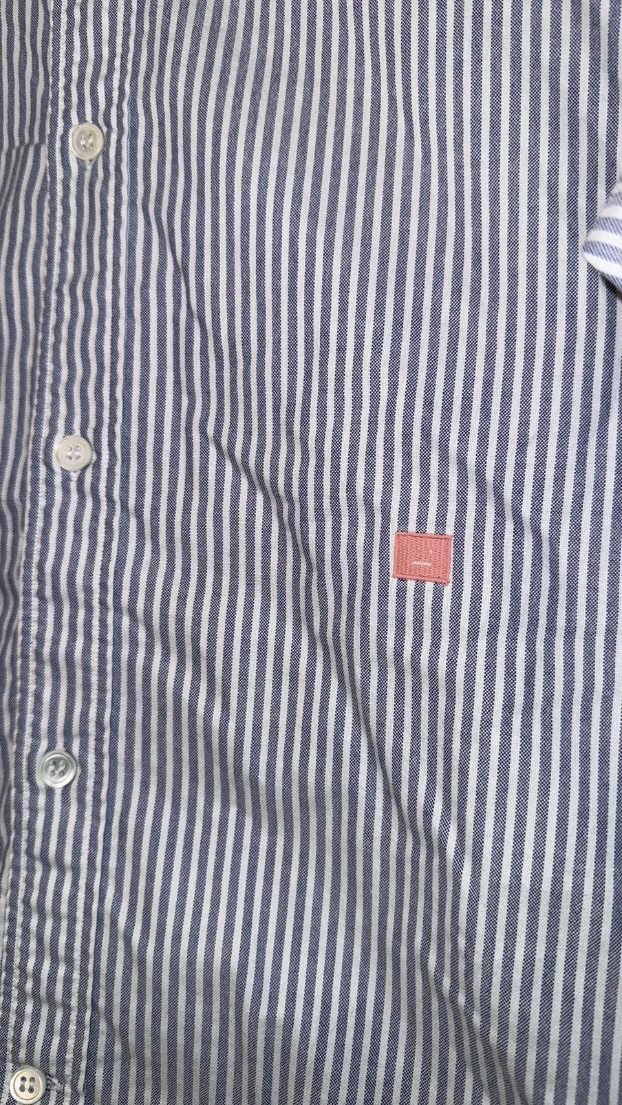 Acne Studios Acne Studios blue stripped shirt Ohio Face AW17 button up Size US S / EU 44-46 / 1 - 3 Thumbnail