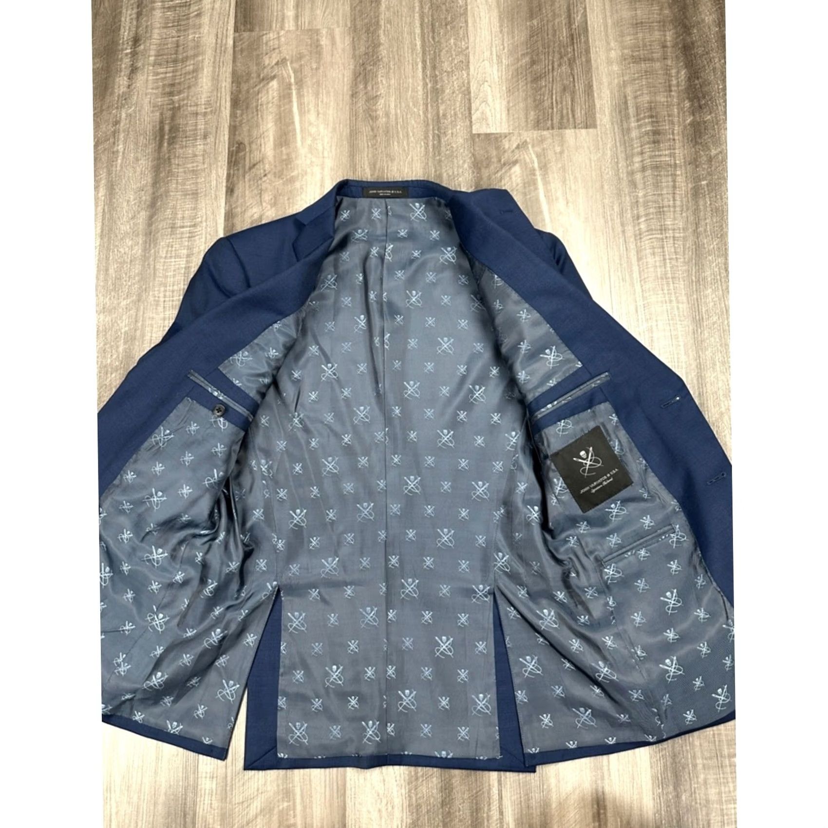 John Varvatos VINTAGE John Varvatos Bleeker Deep Blue Two-Button Sport Coat Blazer 36R Mens Blazer Size 36R - 6 Thumbnail
