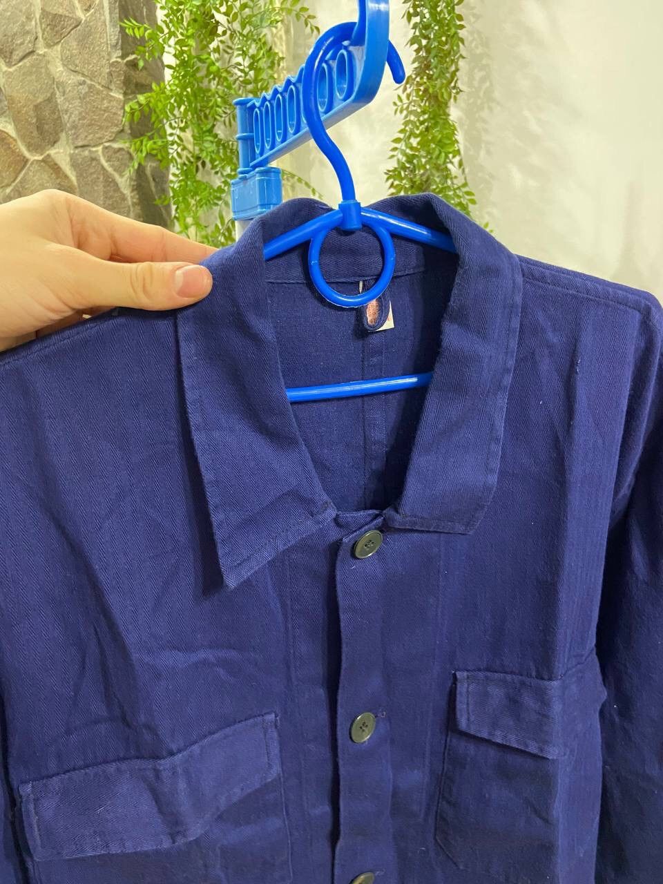 Vintage Vintage Franch Adult Workwear Blue Pockets Jacket Size 54 Size US L / EU 52-54 / 3 - 5 Thumbnail
