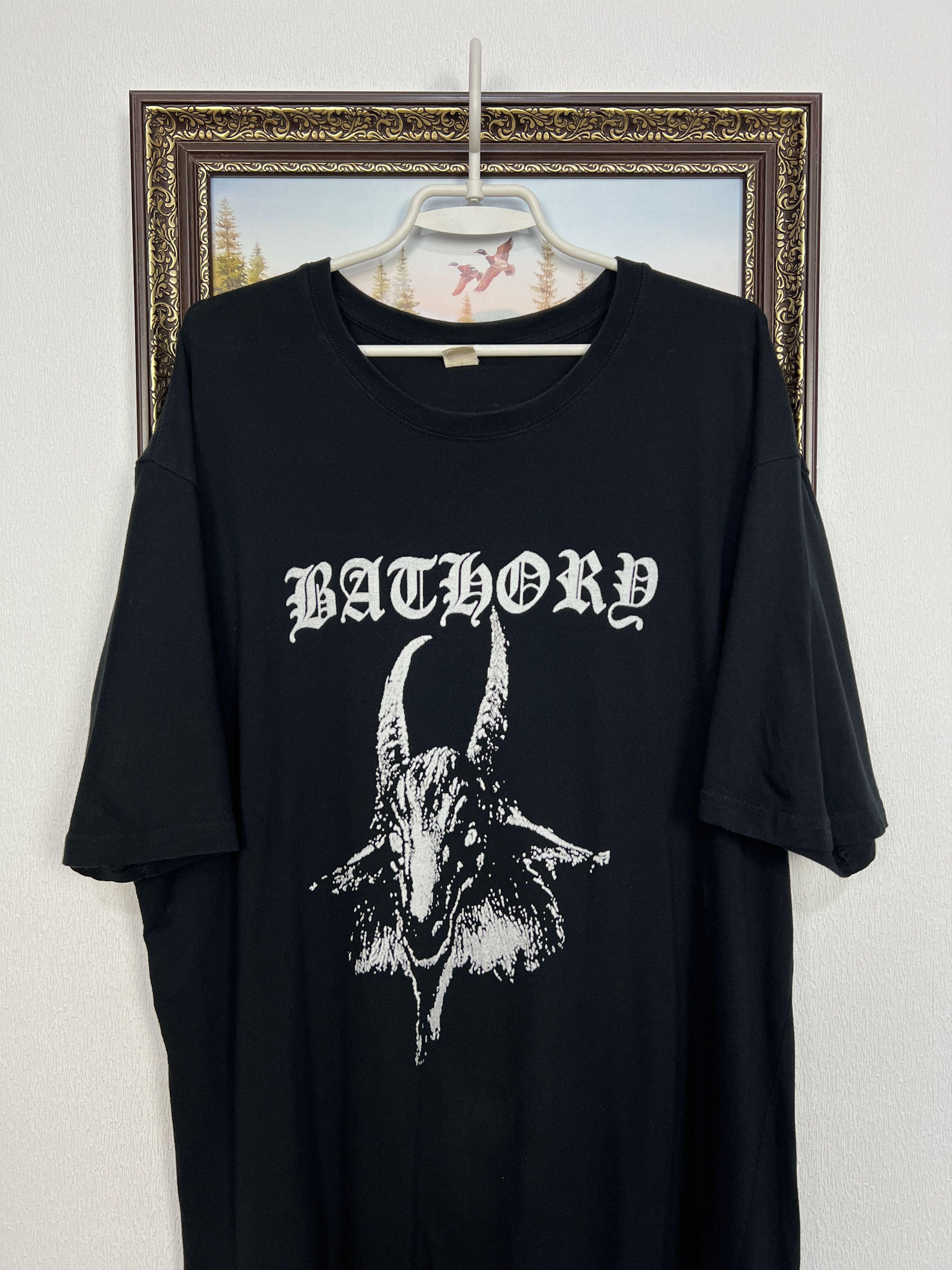 Vintage Bathory Band Over Print Shirt Tee Rare Big Goat Metal Sz 4XL Size US XXL / EU 58 / 5 - 2 Thumbnail