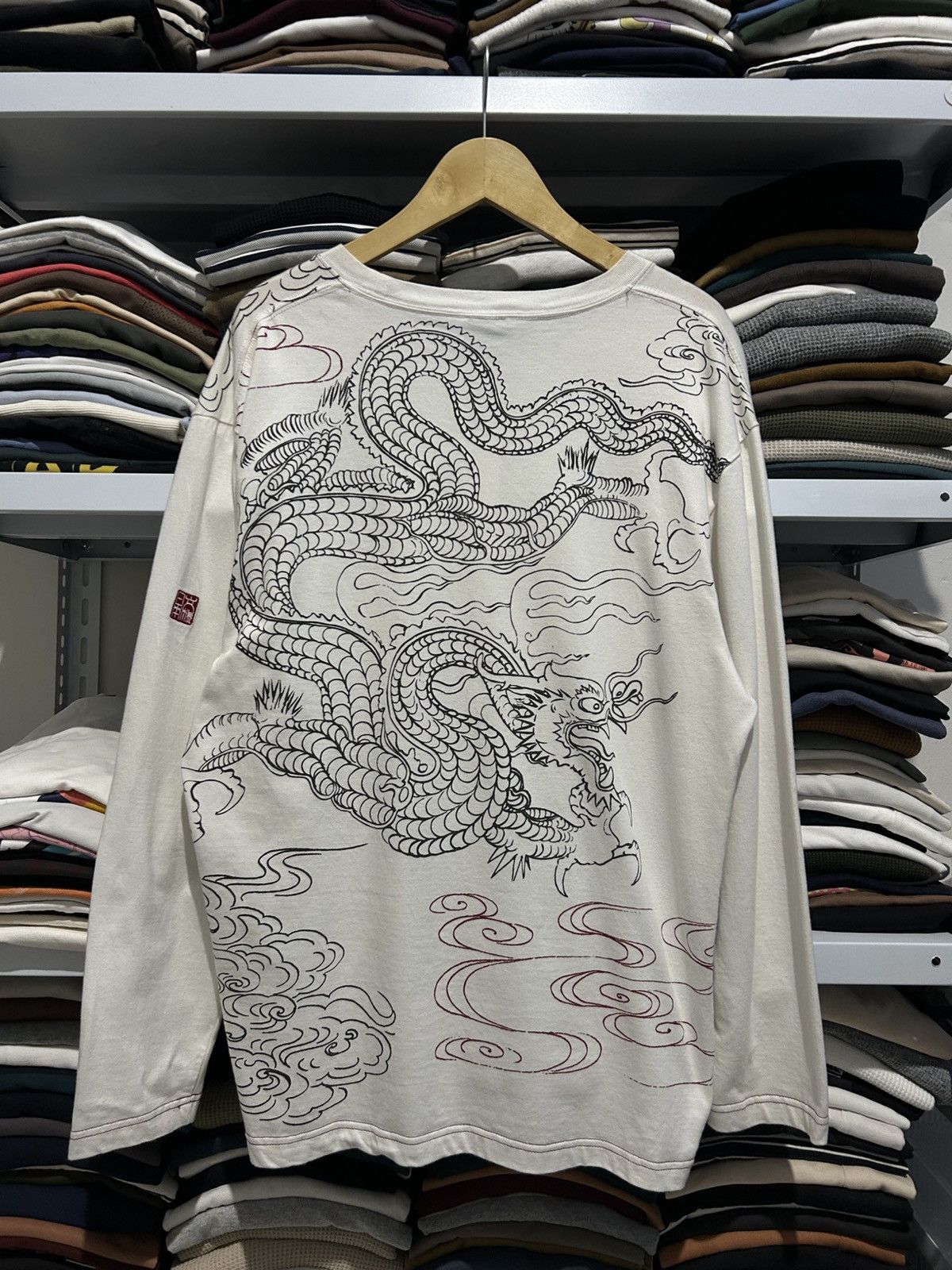 Japanese Brand VINTAGE JAPANESE TRADION SUKAJAN DRAGON Size US XL / EU 56 / 4 - 1 Thumbnail