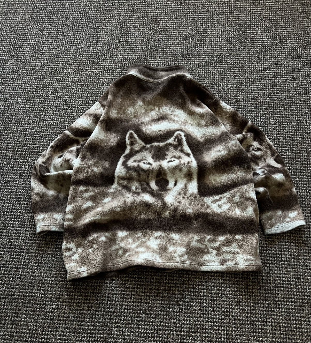 Vintage Vintage Style Wolf Fleece jacket Y2K 90’s Made in USA Size US XL / EU 56 / 4 - 7 Thumbnail
