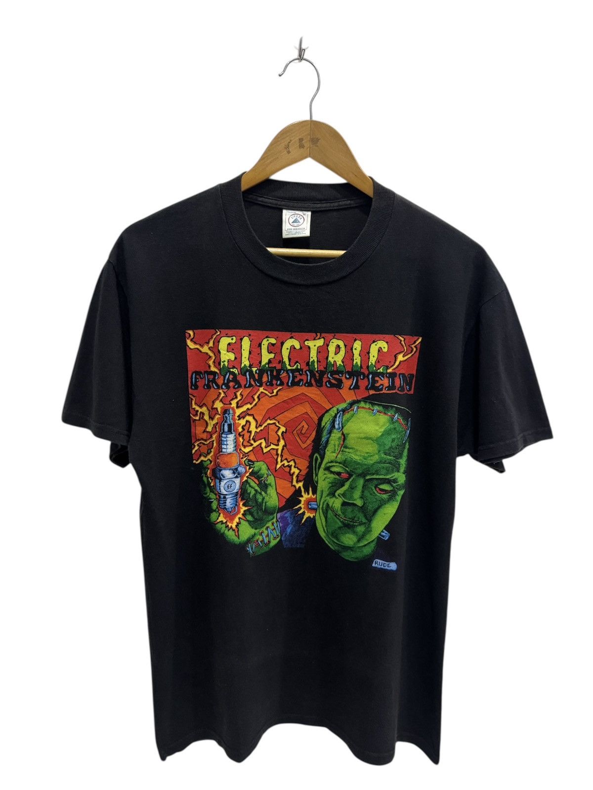 Band Tees × Vintage Vintage 90’s Electric Frankenstein Garage Punk Revival Size US M / EU 48-50 / 2 - 1 Thumbnail