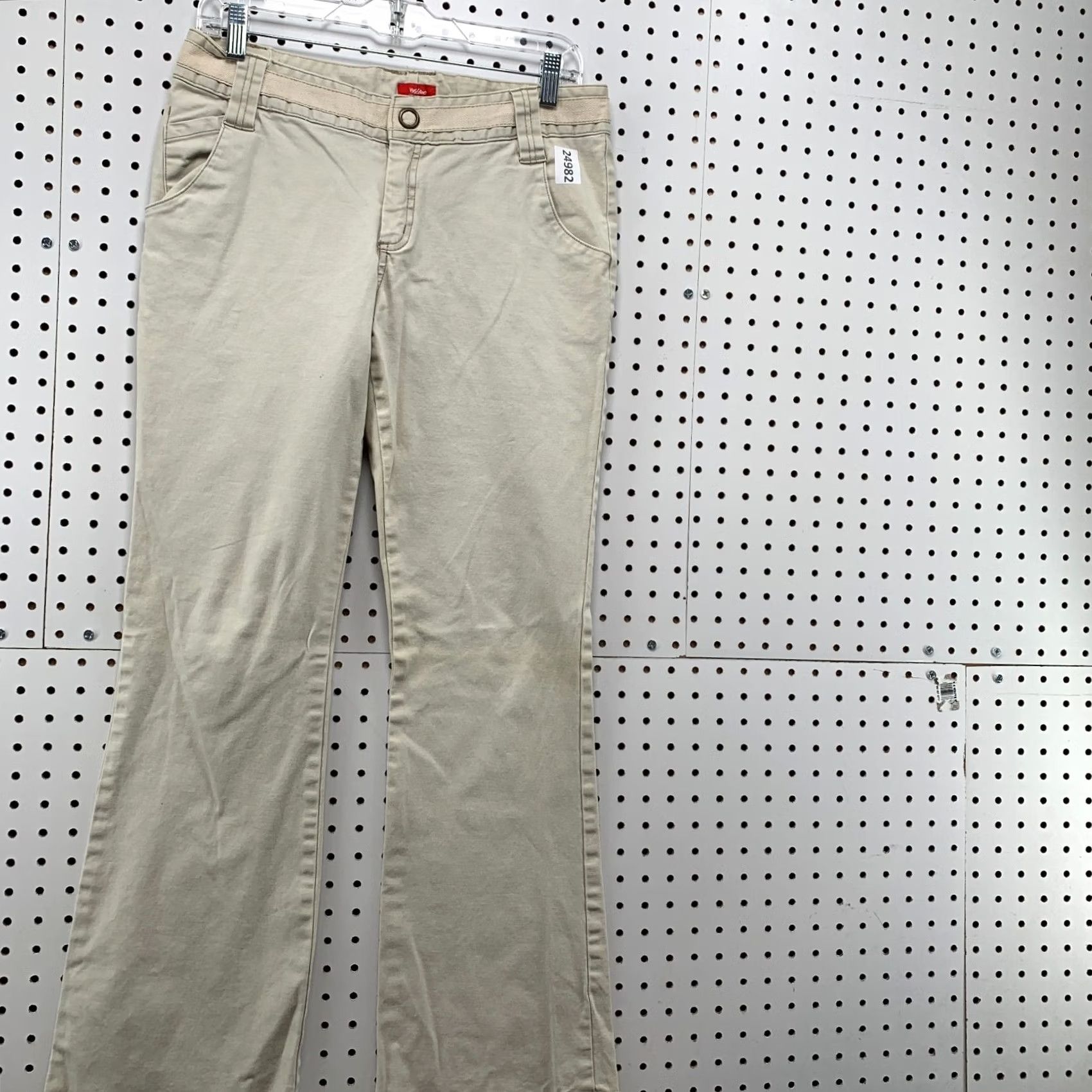 Mossimo VINTAGE Mossimo Stretch Pants Beige Flared Women’s Size 9 30x31 Size 30" / US 8 / IT 44 - 4 Thumbnail